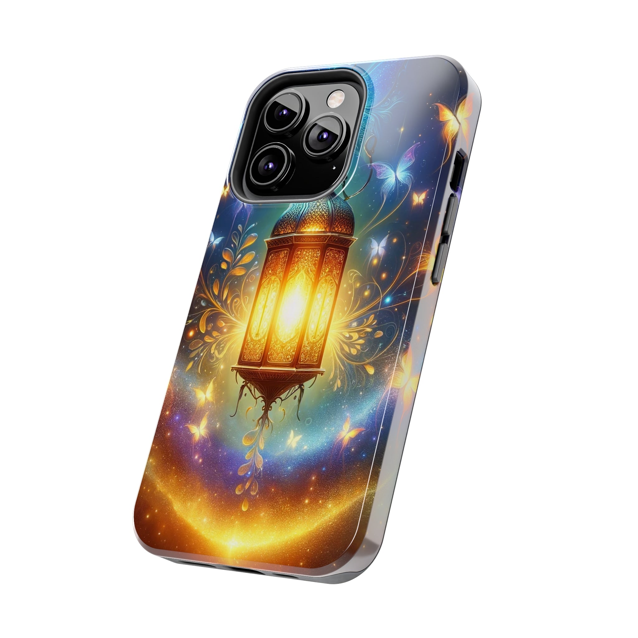 Butterflies around a lamp - Tough Phone Case