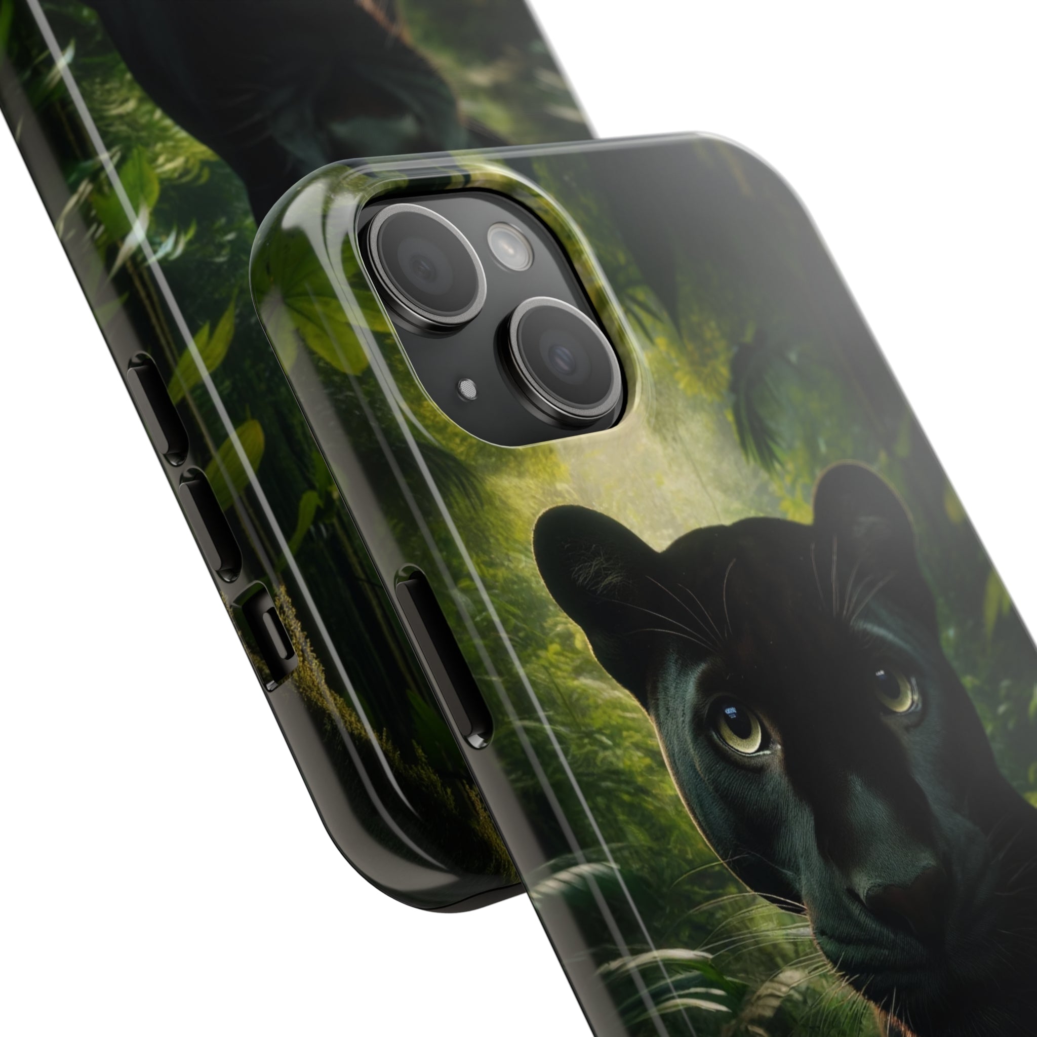 Curious black panther - Tough Phone Case