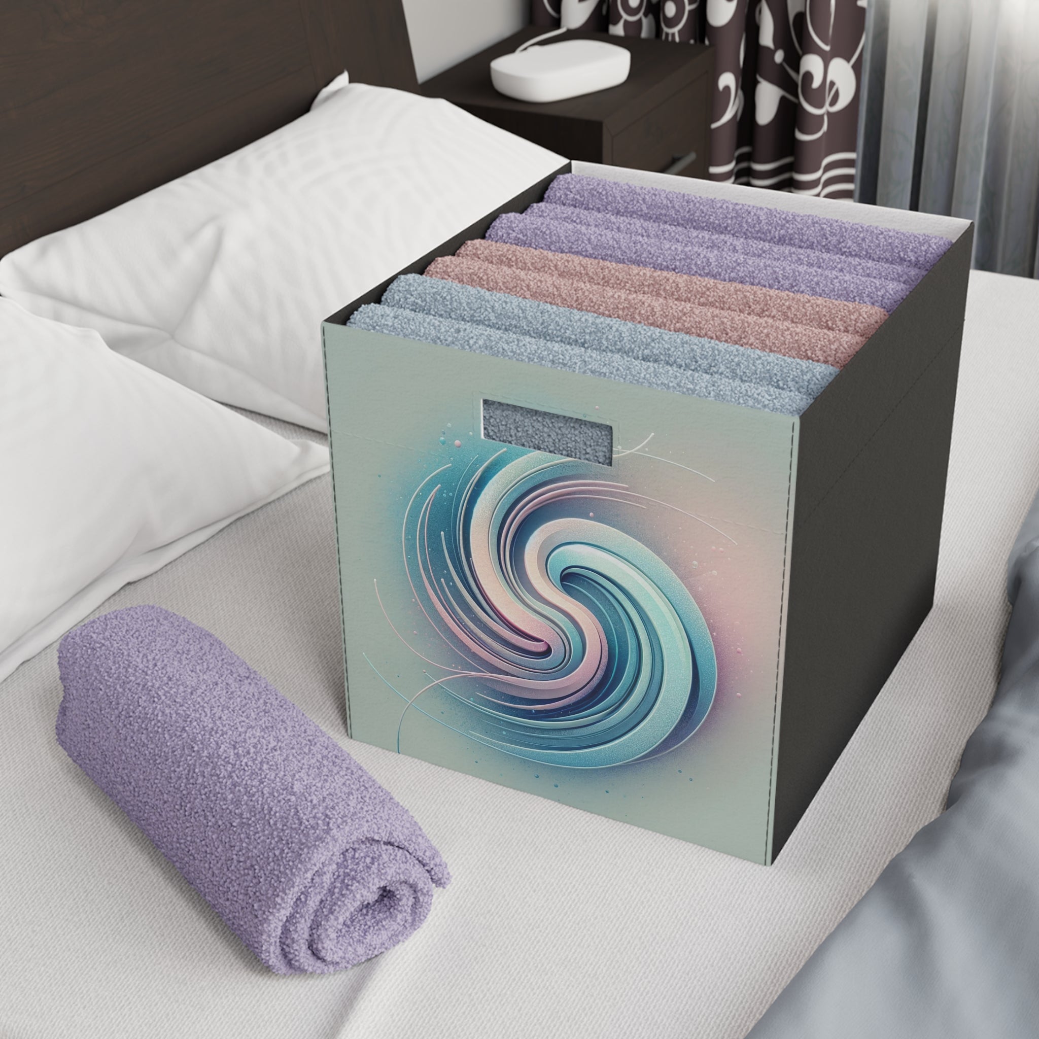 Blue-pink Spiral - Storage Box