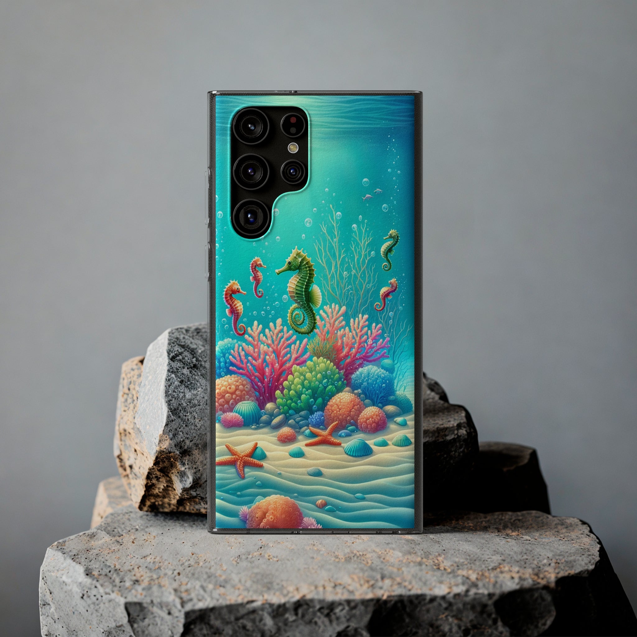 Seahorses - Soft Phone Case