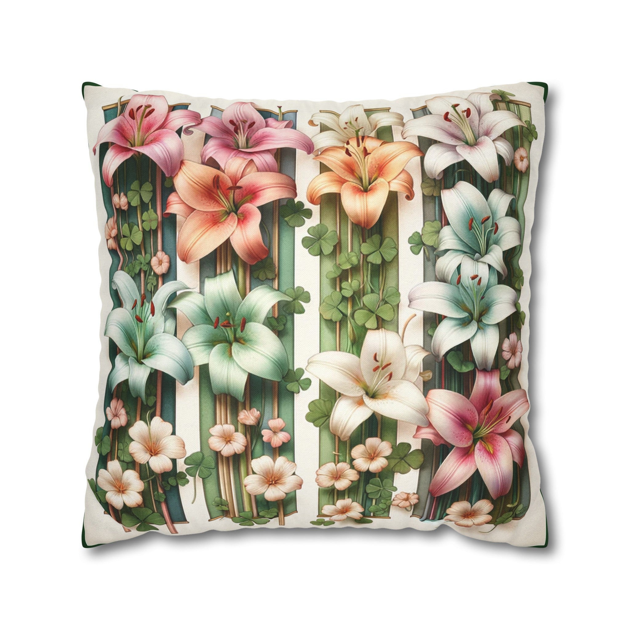 Lilies 1 - Polyester Square Pillowcase