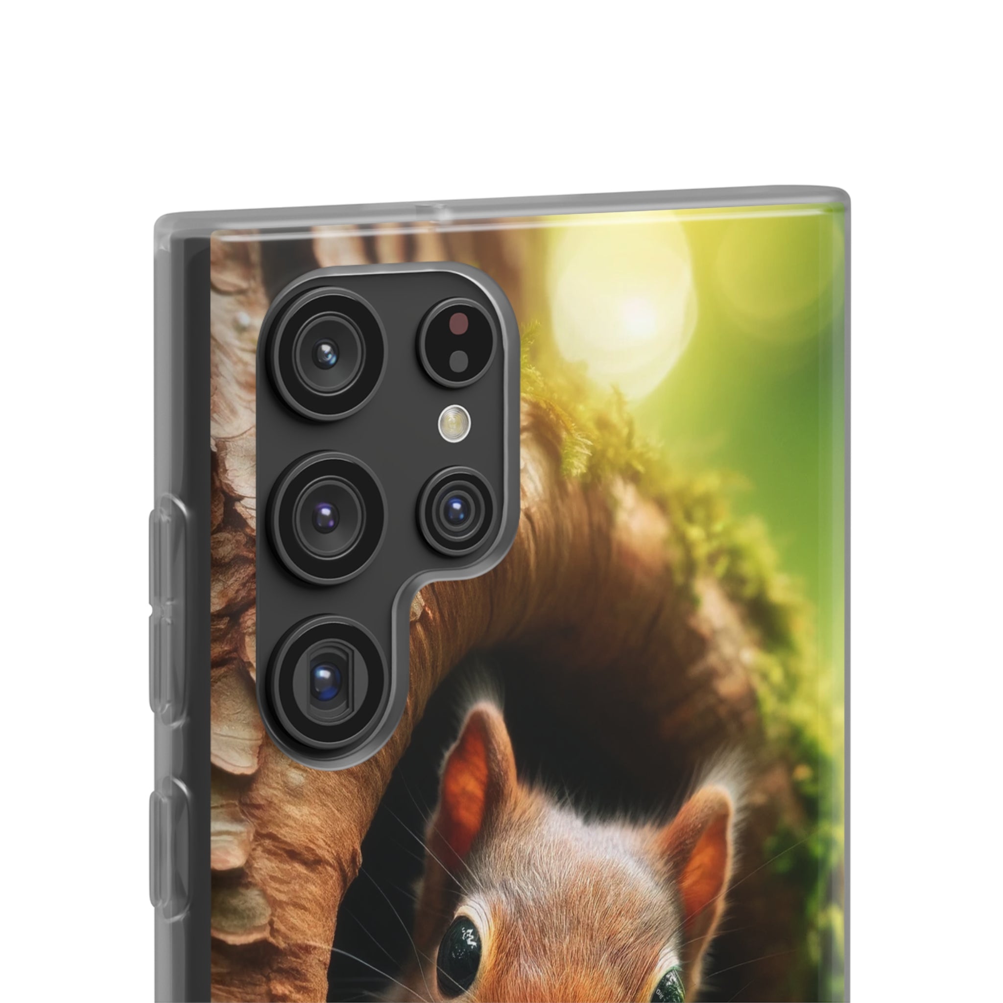 Squirrel in a treehole - Flexi Case (Samsung only)