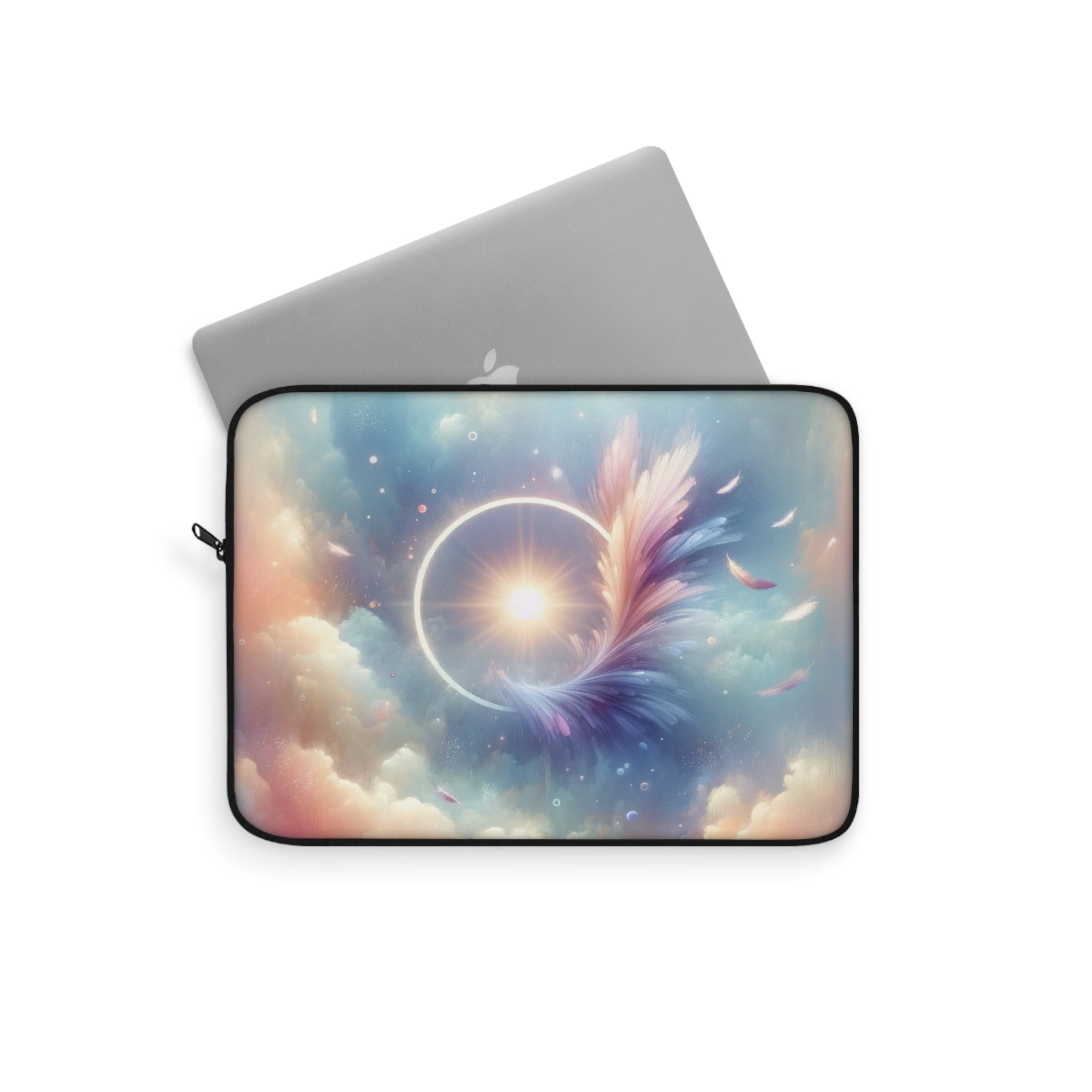 Circle and feather - Laptop Sleeve