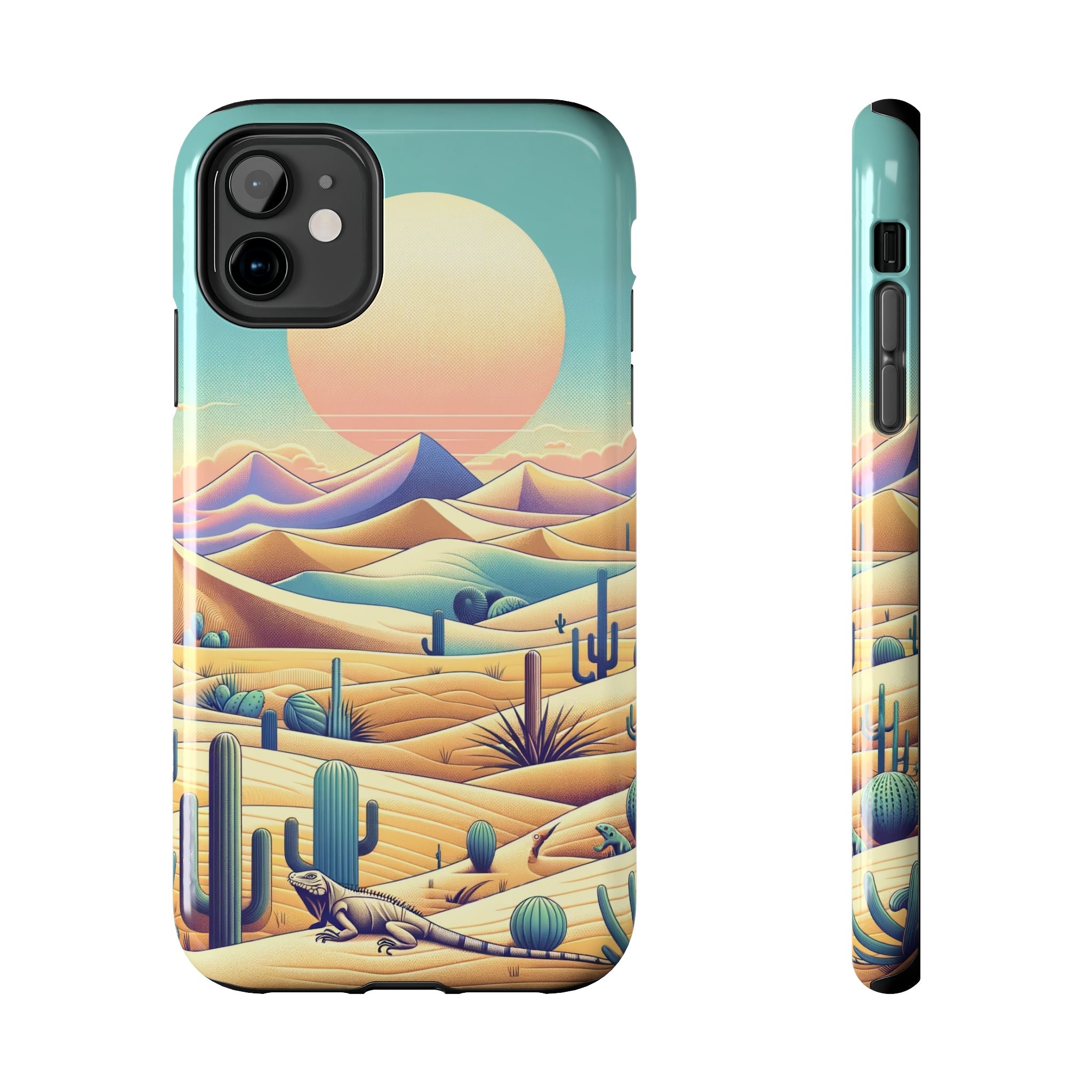 Iguana in the desert 2 - Tough Phone Case