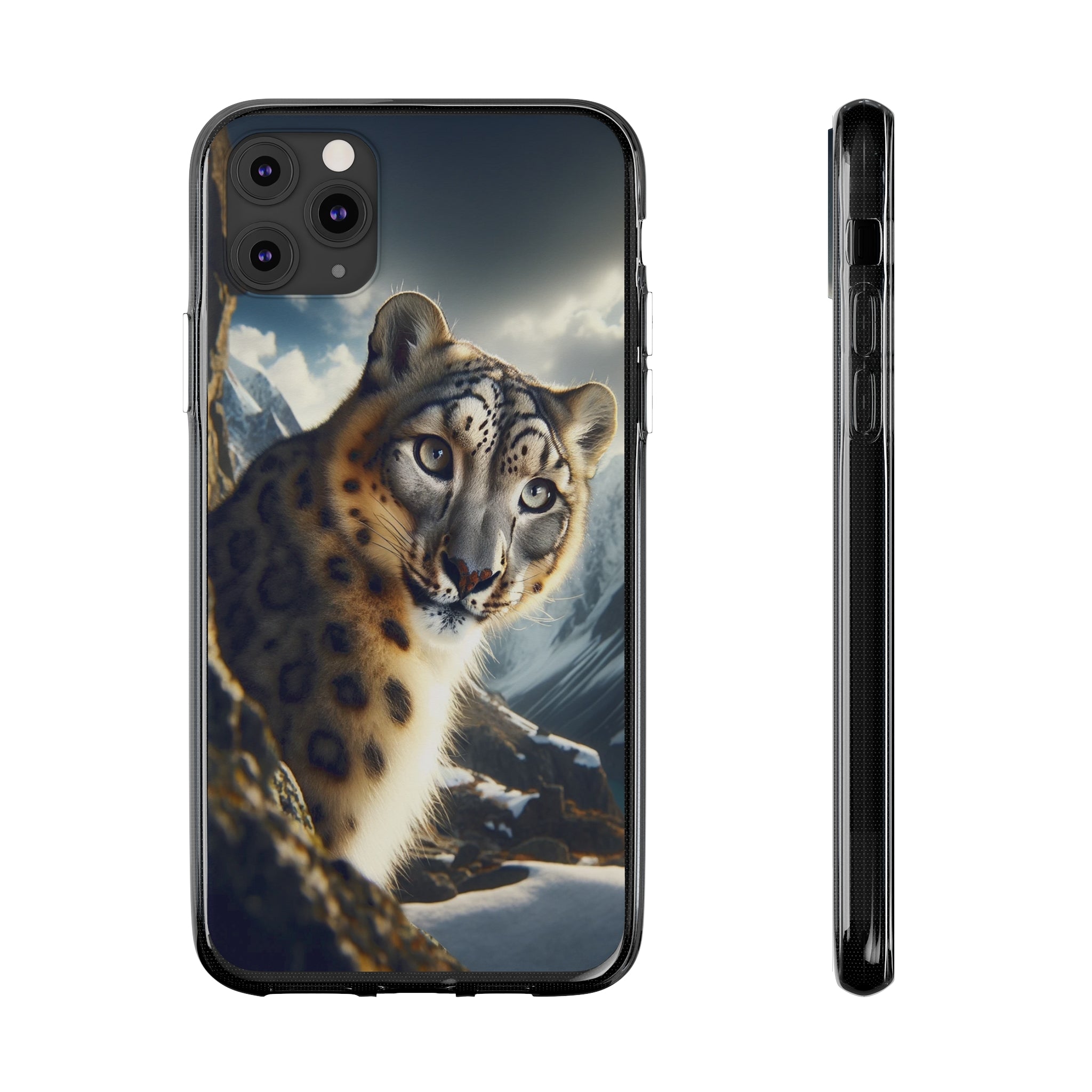 Snow Leopard - Soft Phone Case