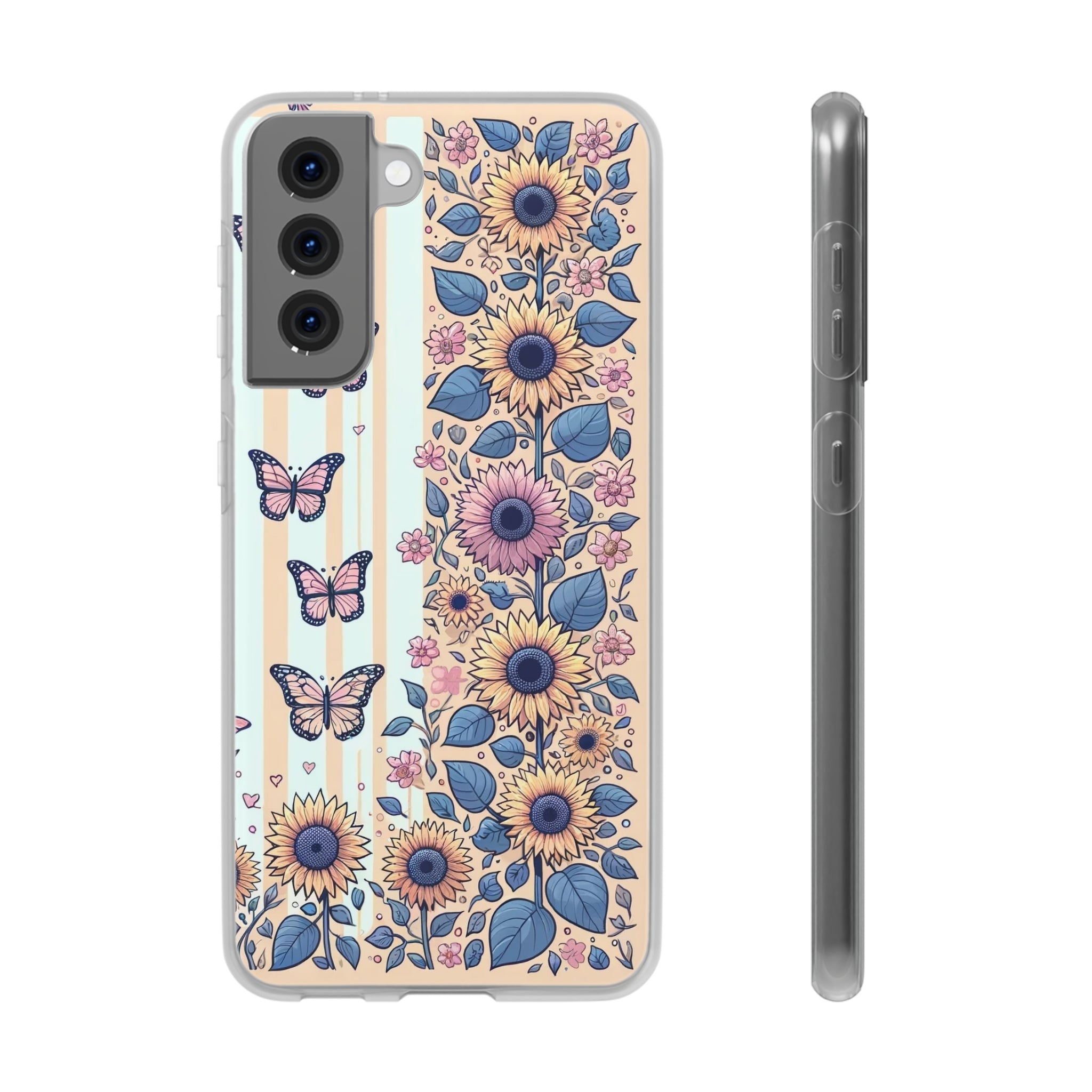 Sunflowers and butterflies - Flexi Case (Samsung only)