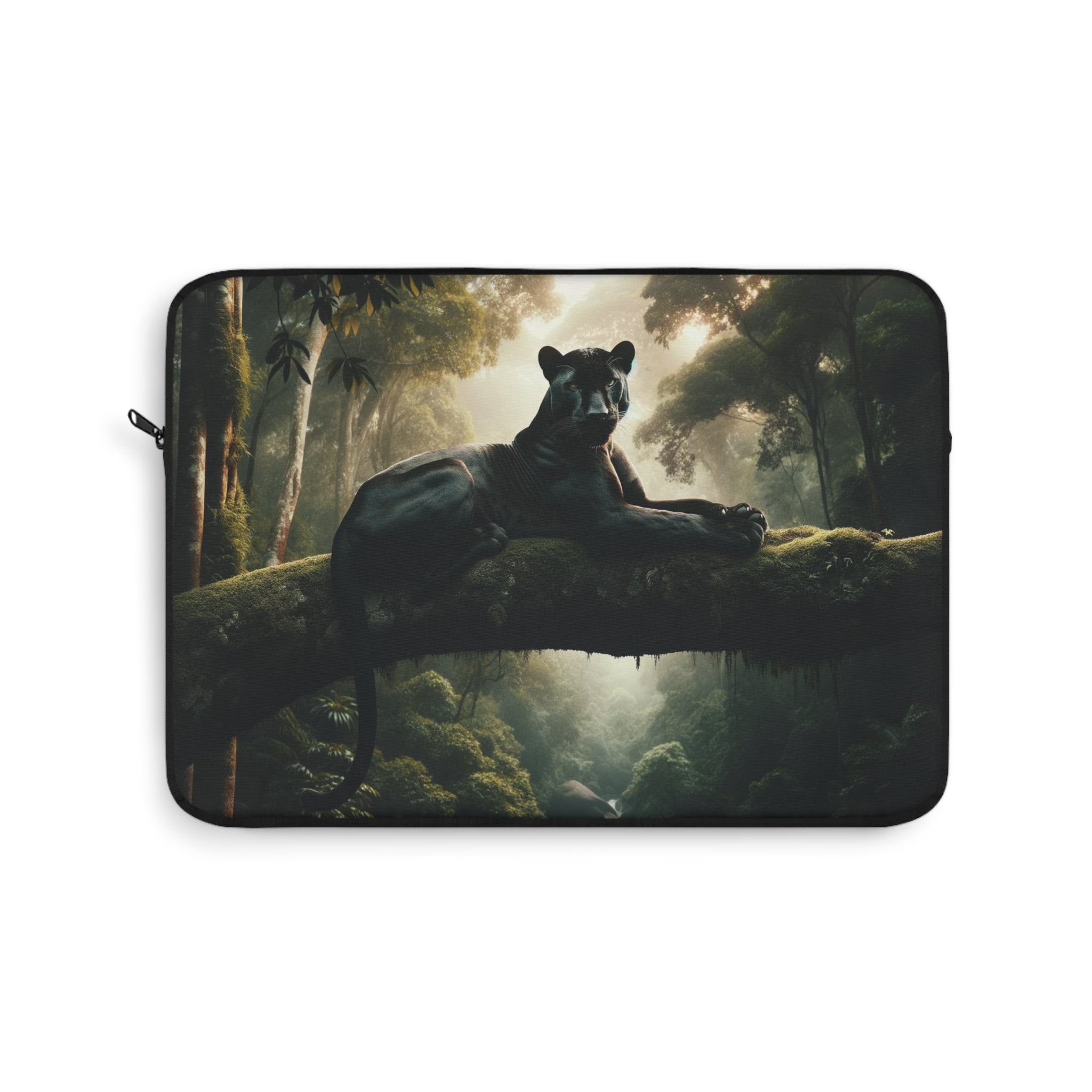 A panther resting on a tree branch - Laptop Sleeve