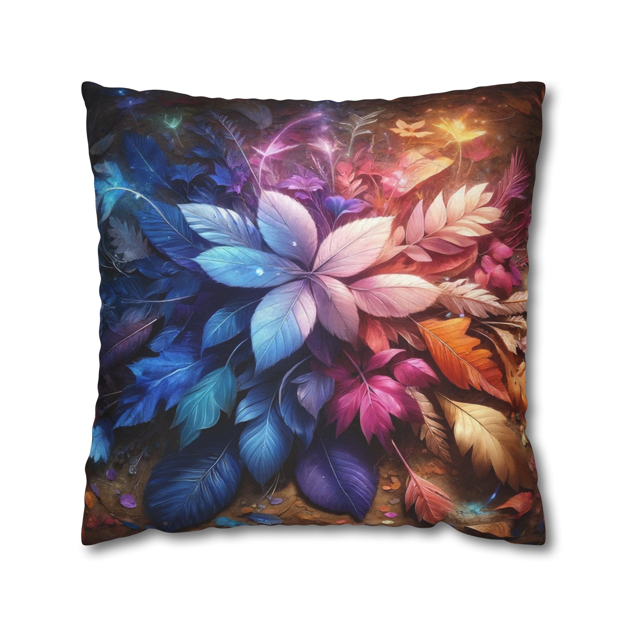 Magical Leaves 2 - Polyester Square Pillowcase