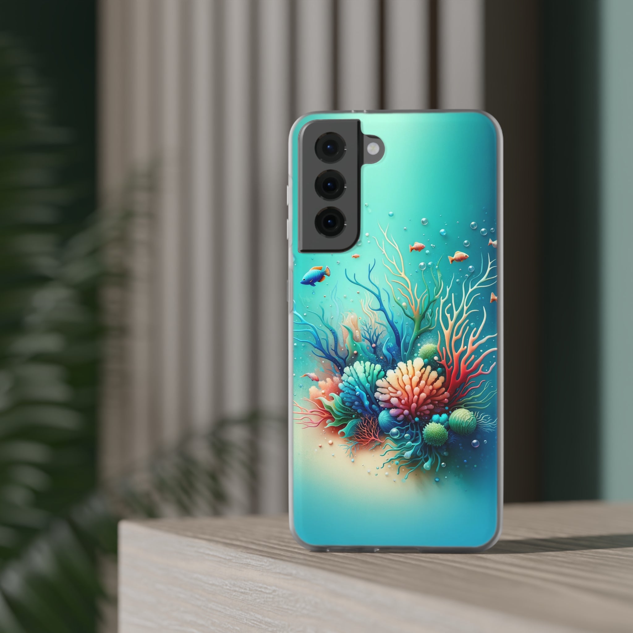 Fish around coral reef - Flexi Case (Samsung only)