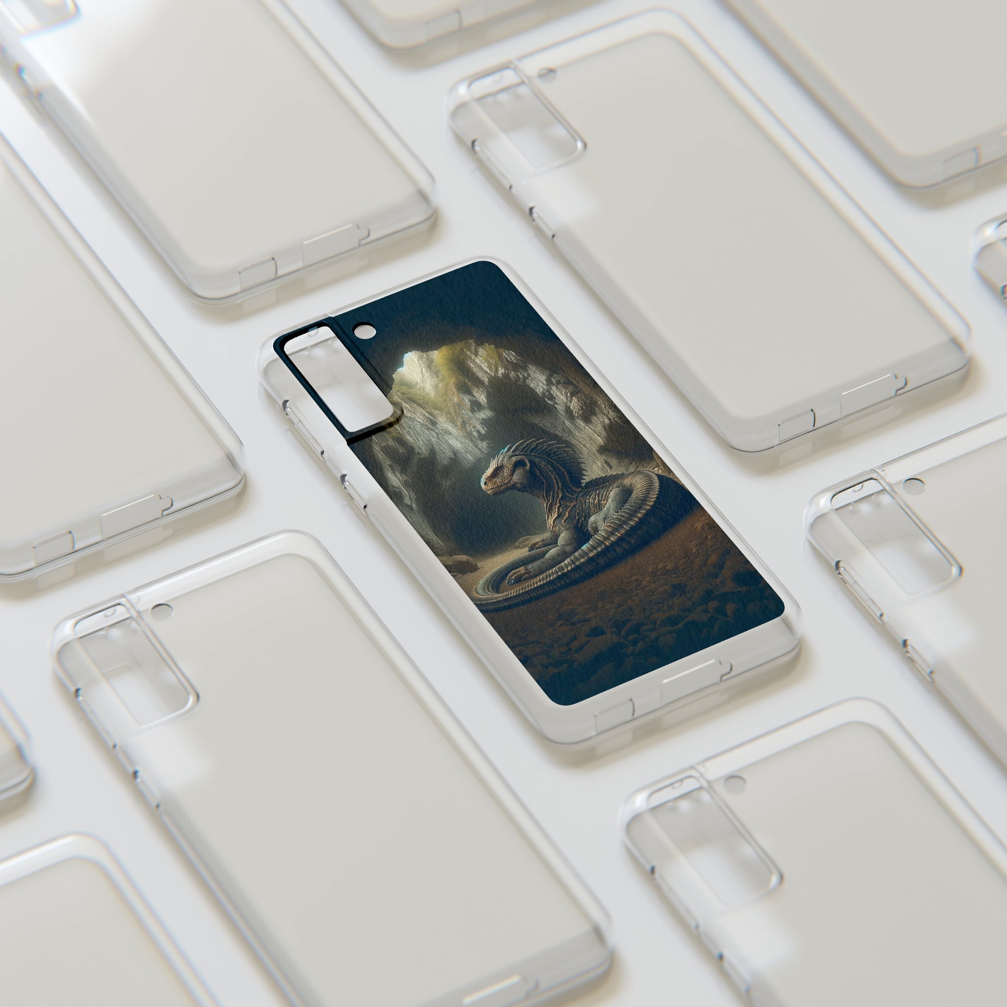 Basilisk in a cave - Soft Phone Case