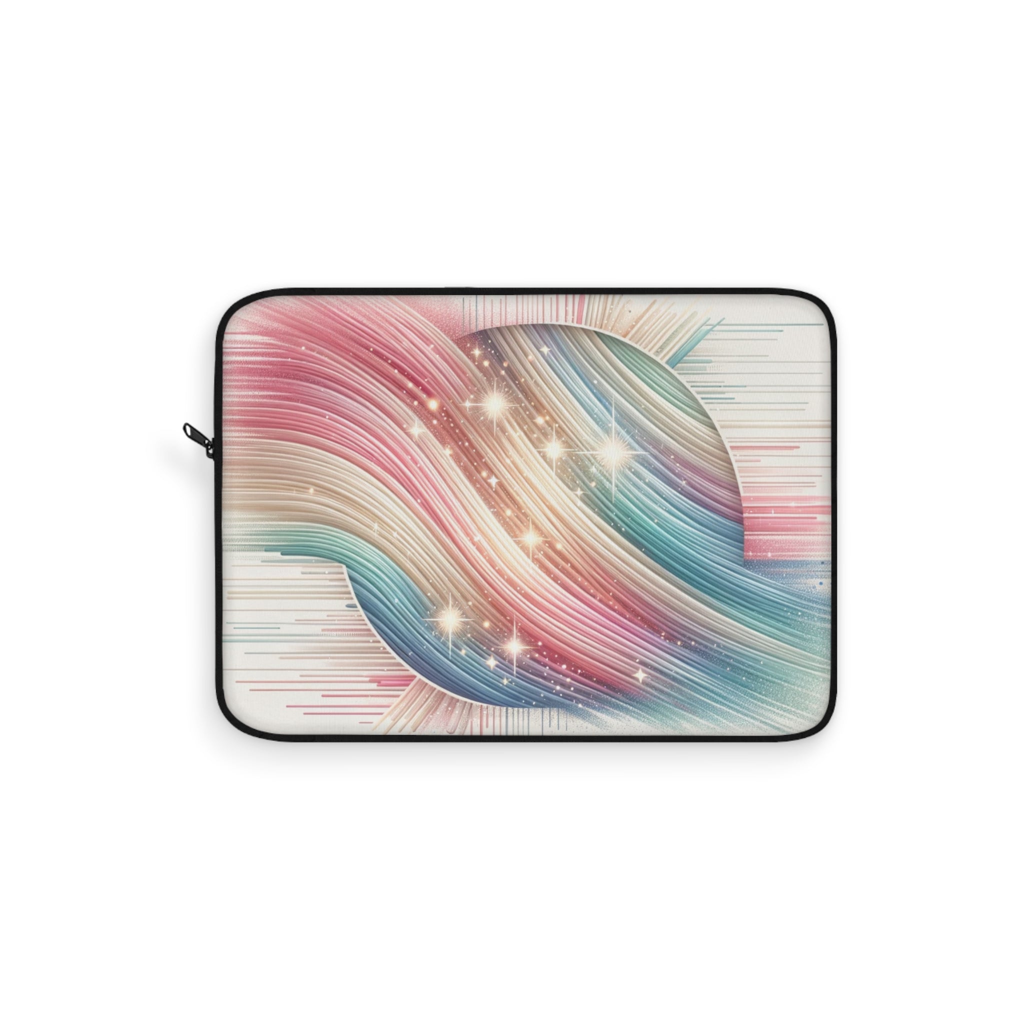 Pastel lines through circle - Laptop Sleeve