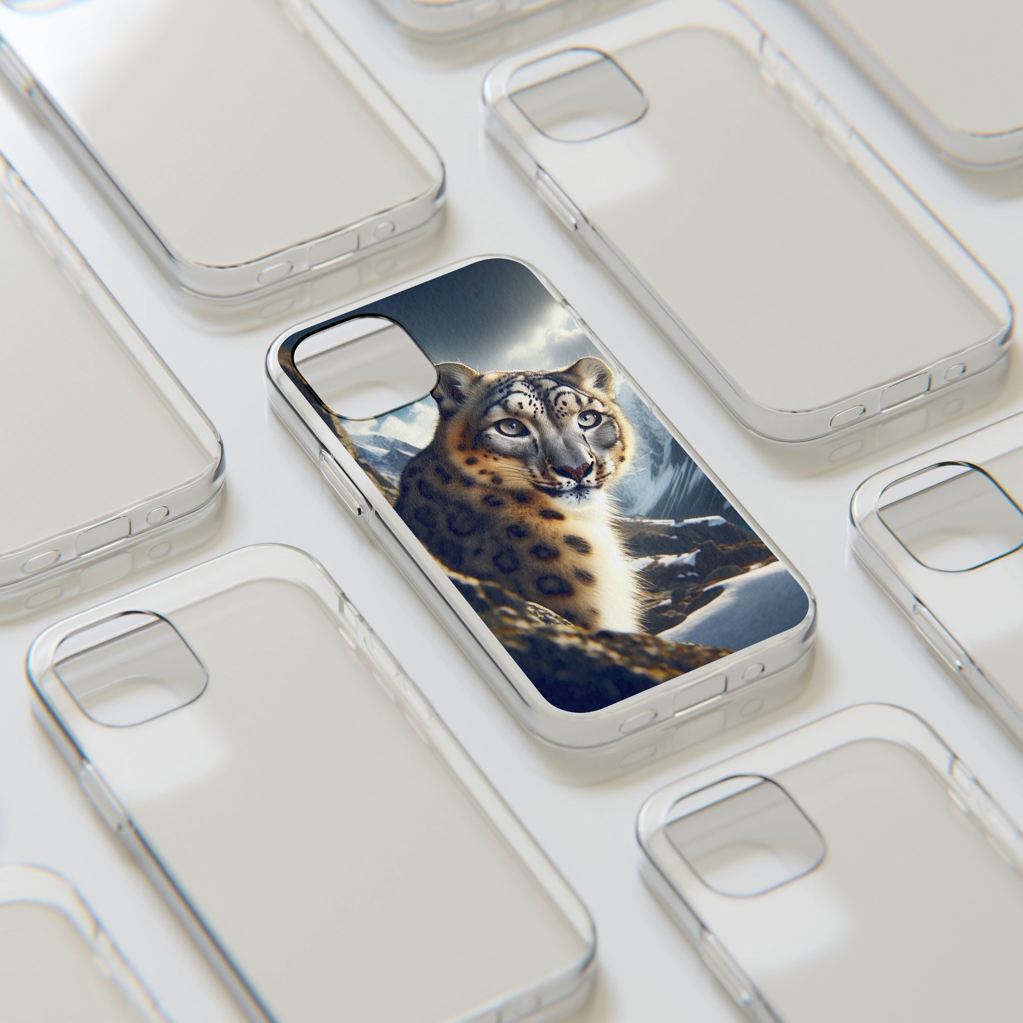 Snow Leopard - Soft Phone Case