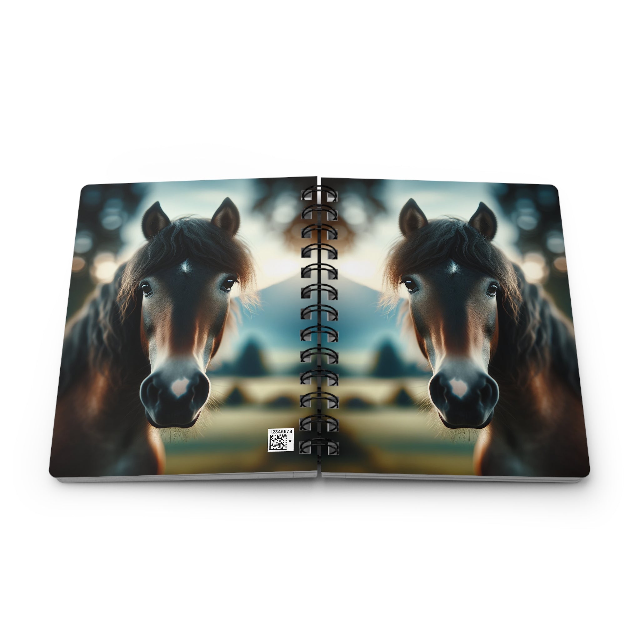 A curious, brown horse - Spiral Notebook