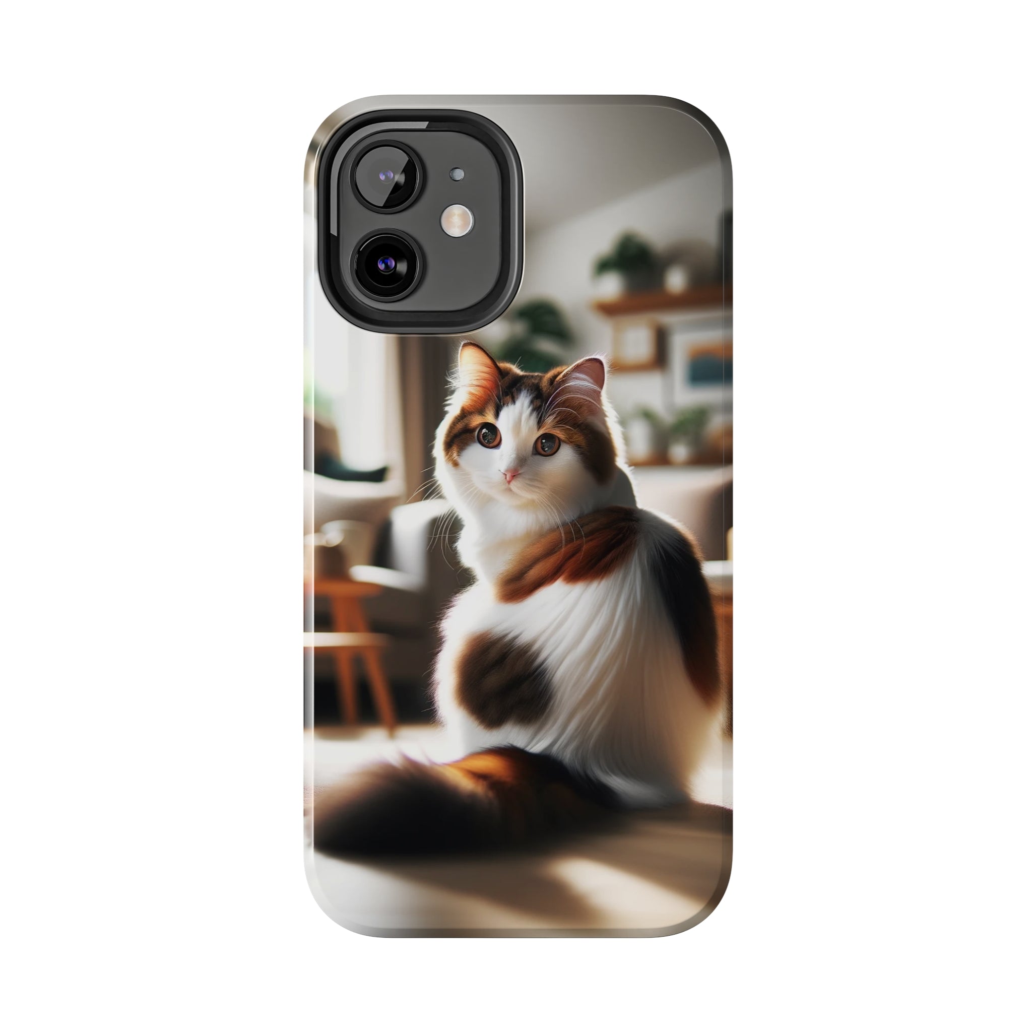 White-brown cat - Tough Phone Case