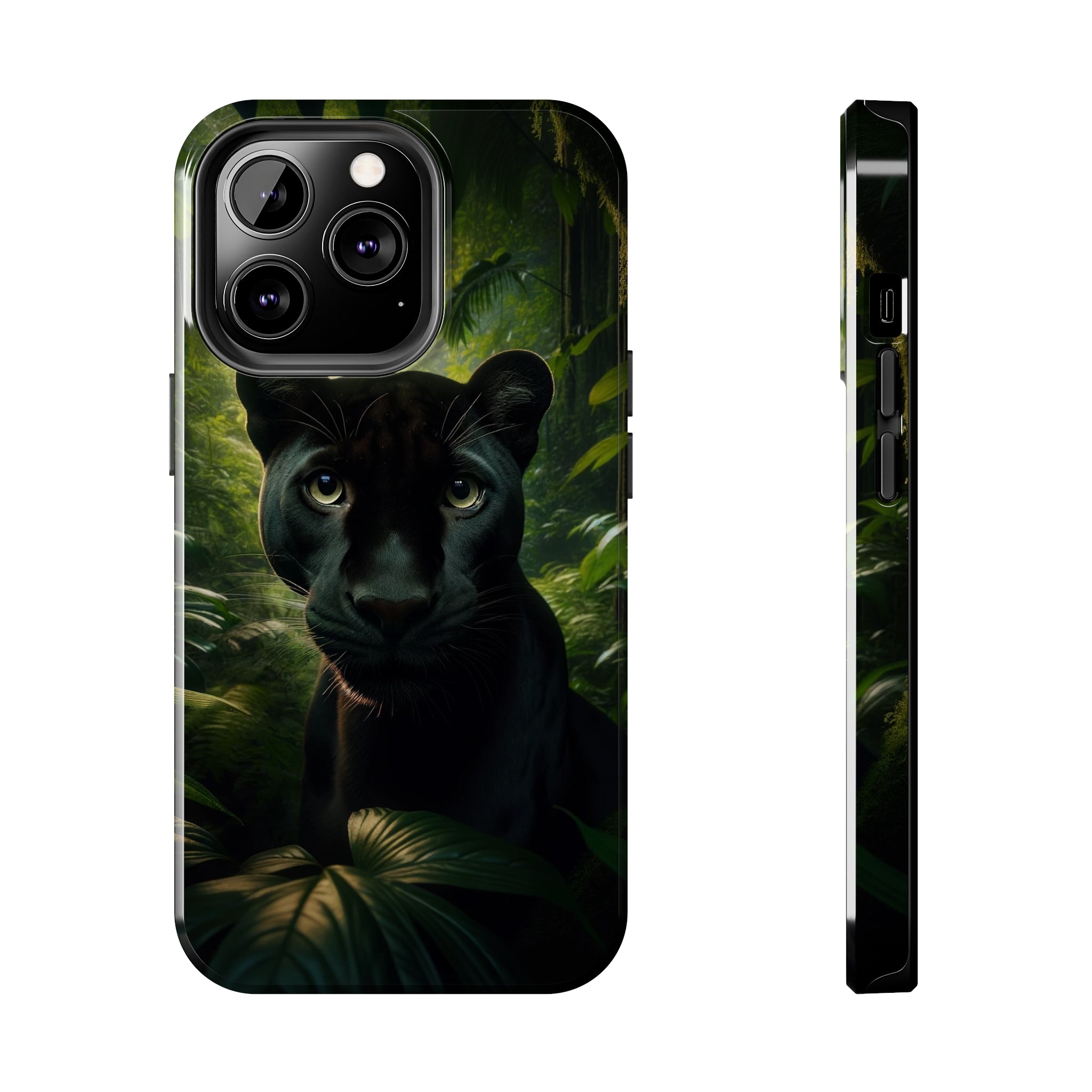 Curious black panther - Tough Phone Case