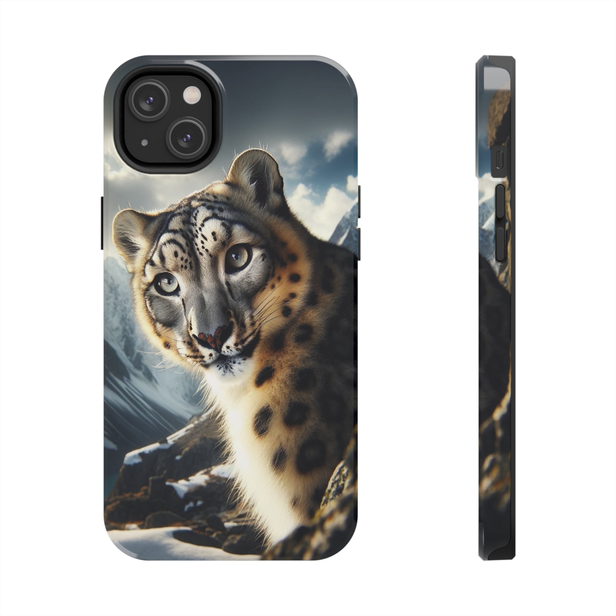 Curious Snow Leopard - Tough Phone Case