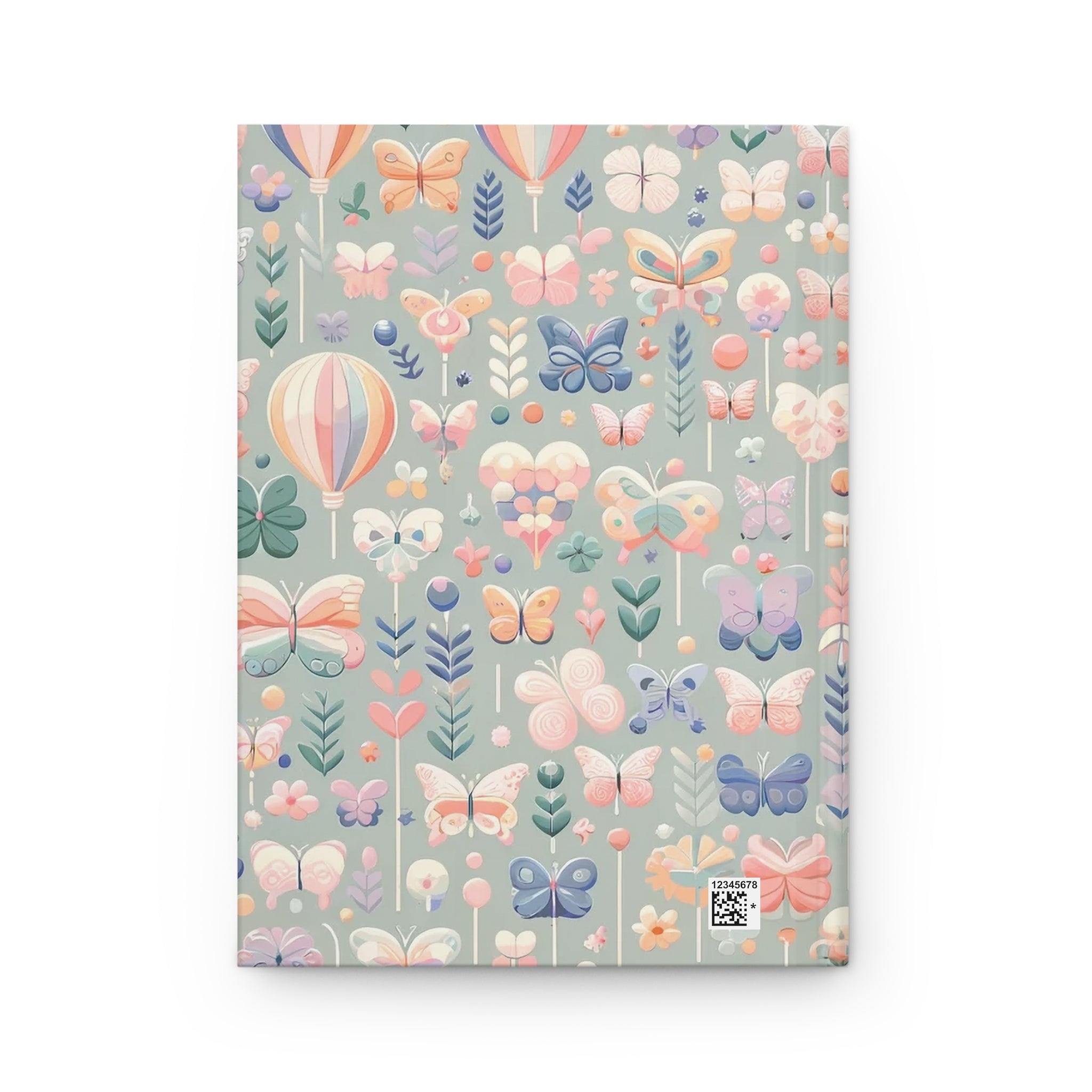 Butterflies and balloons - Hardcover Notebook