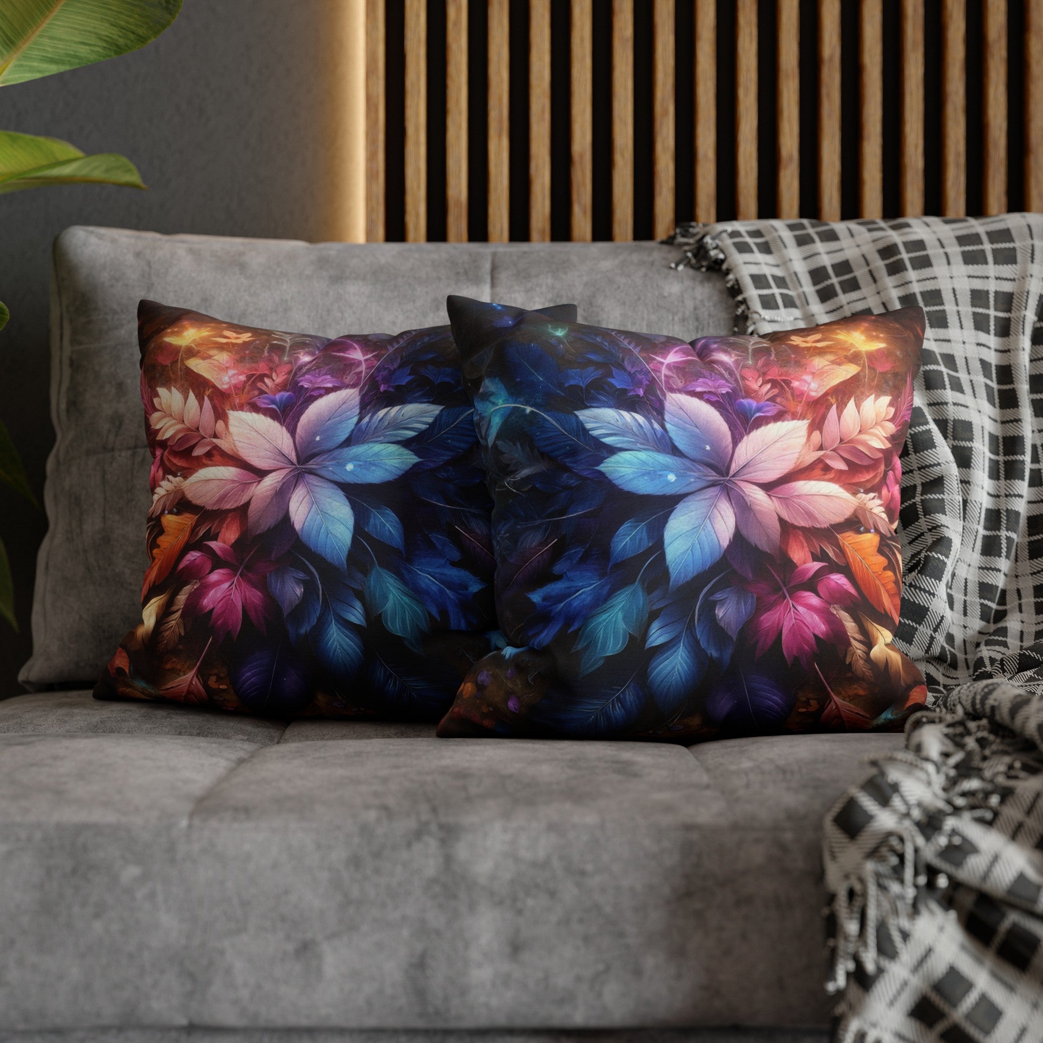 Magical Leaves 2 - Polyester Square Pillowcase