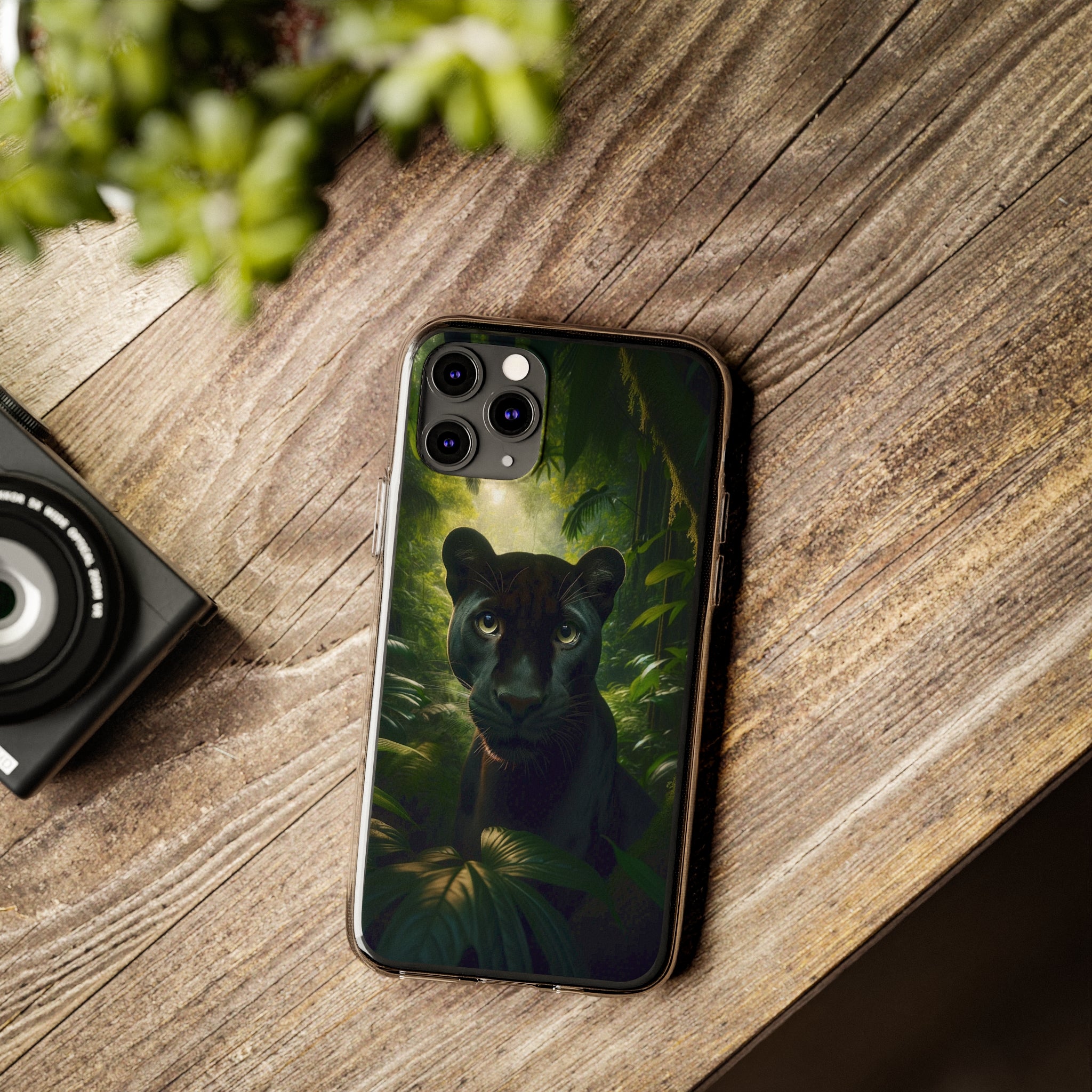 Curious Panther - Soft Phone Case