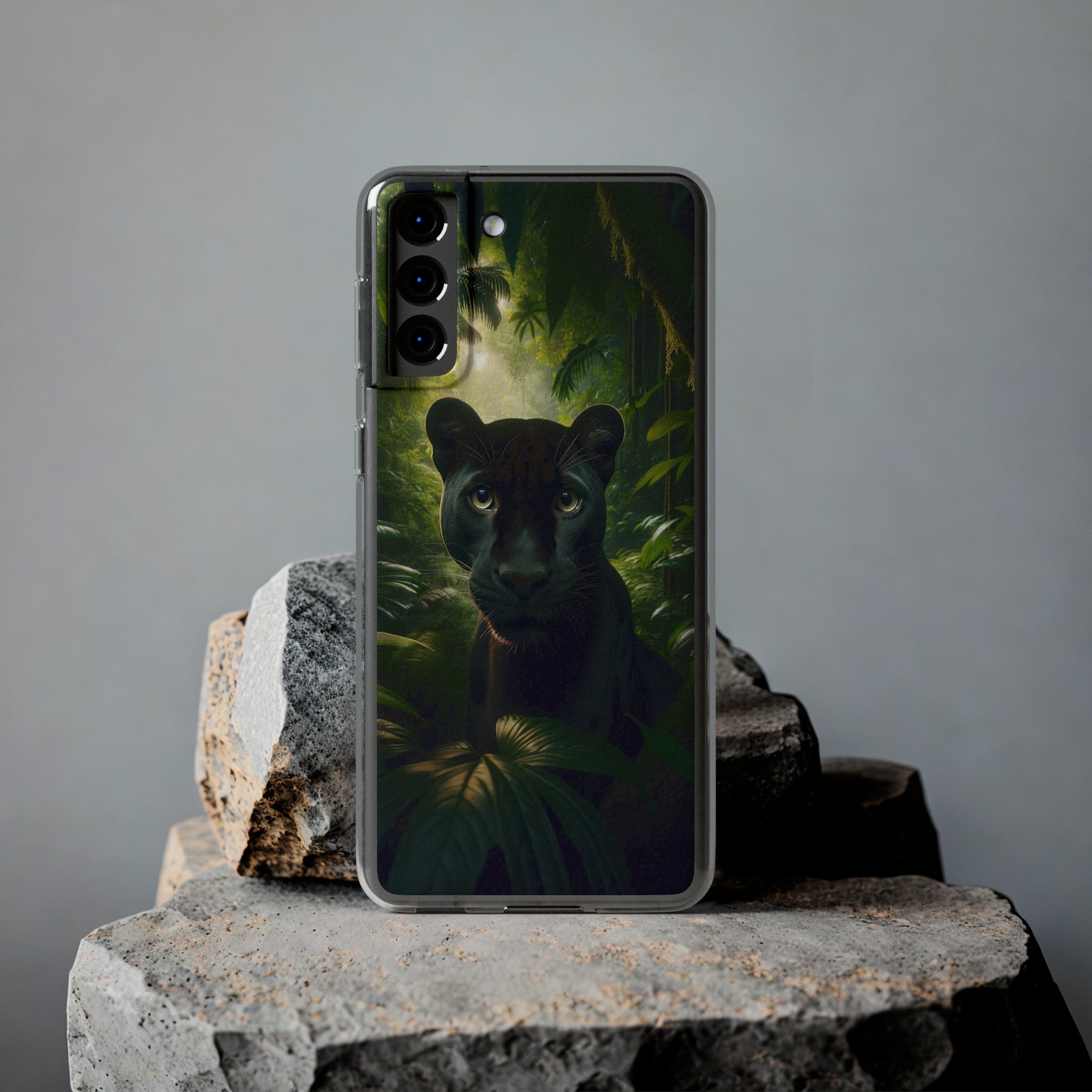 Curious Panther - Soft Phone Case