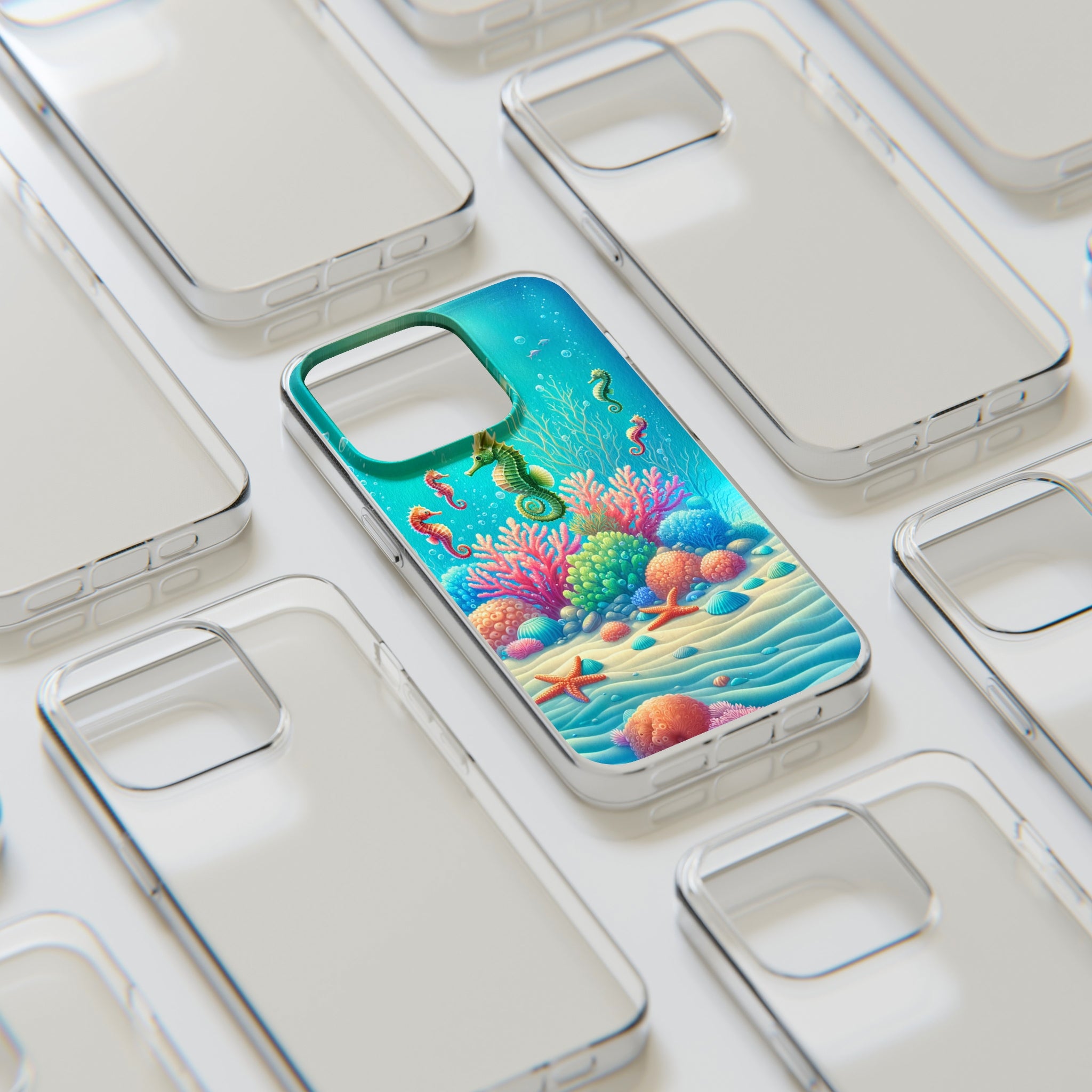 Seahorses - Soft Phone Case