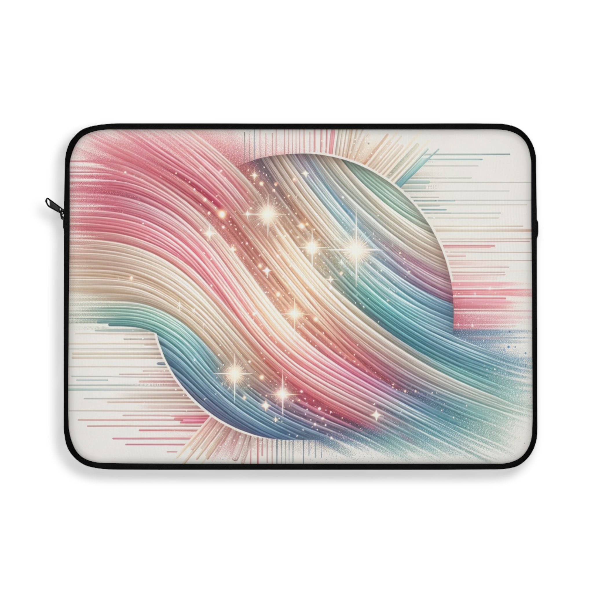 Pastel lines through circle - Laptop Sleeve