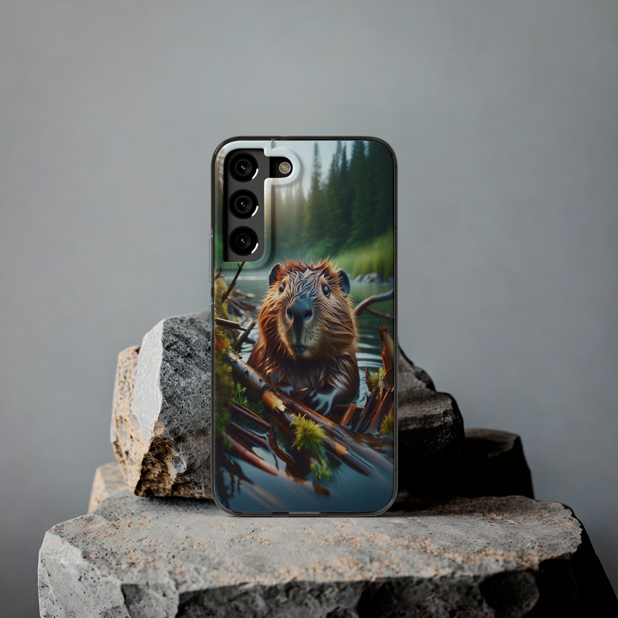 Curious Beaver - Soft Phone Case