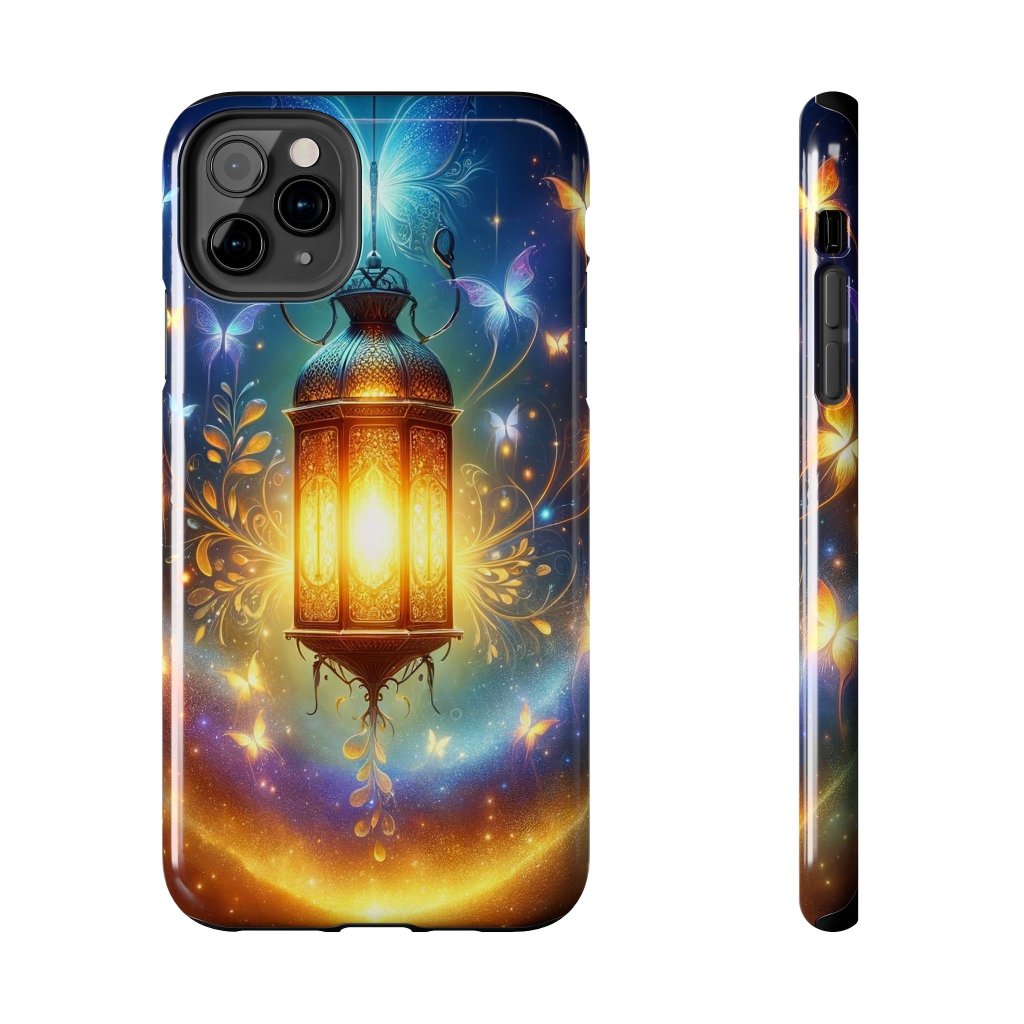 Butterflies around a lamp - Tough Phone Case