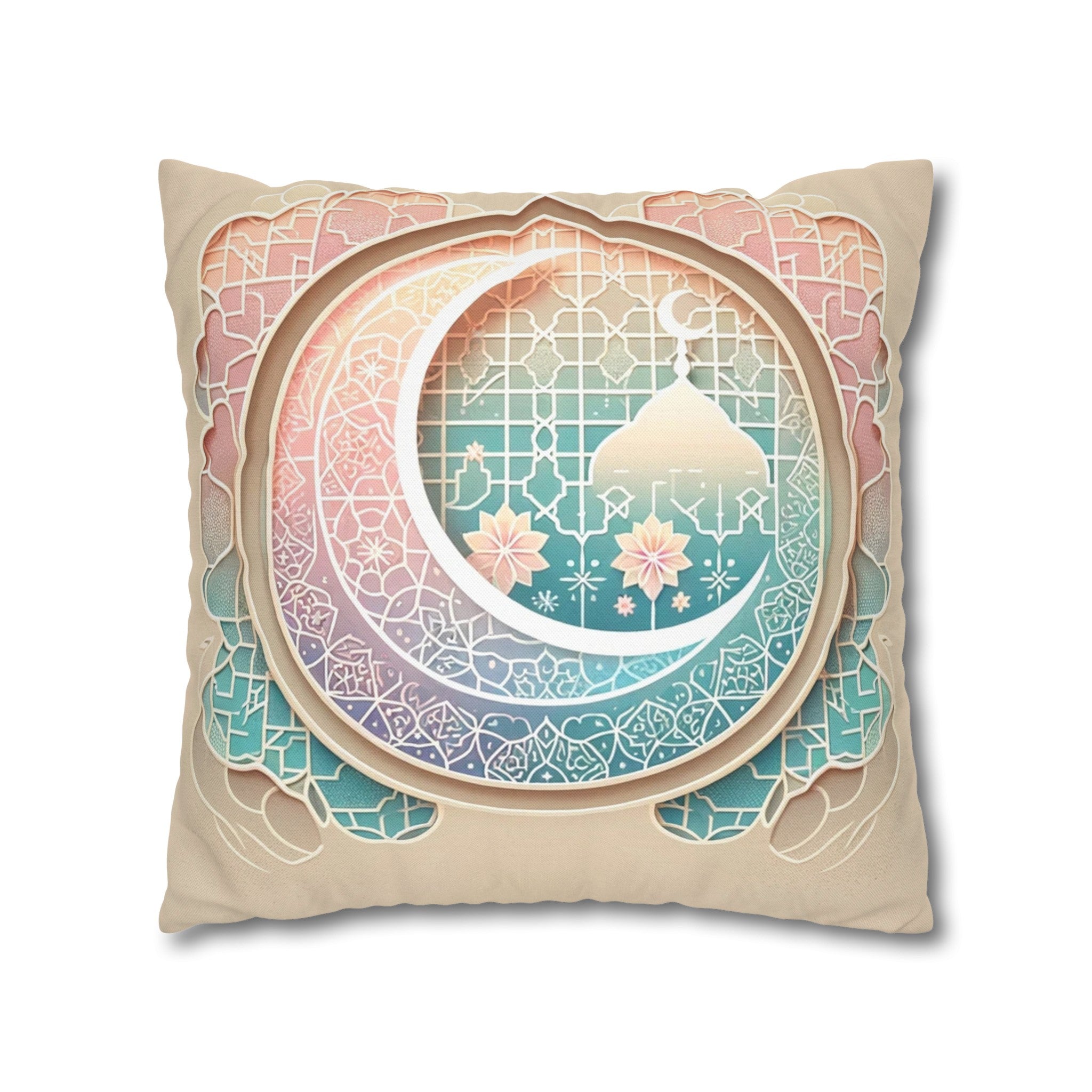 Islamic Art 3 - Polyester Square Pillowcase