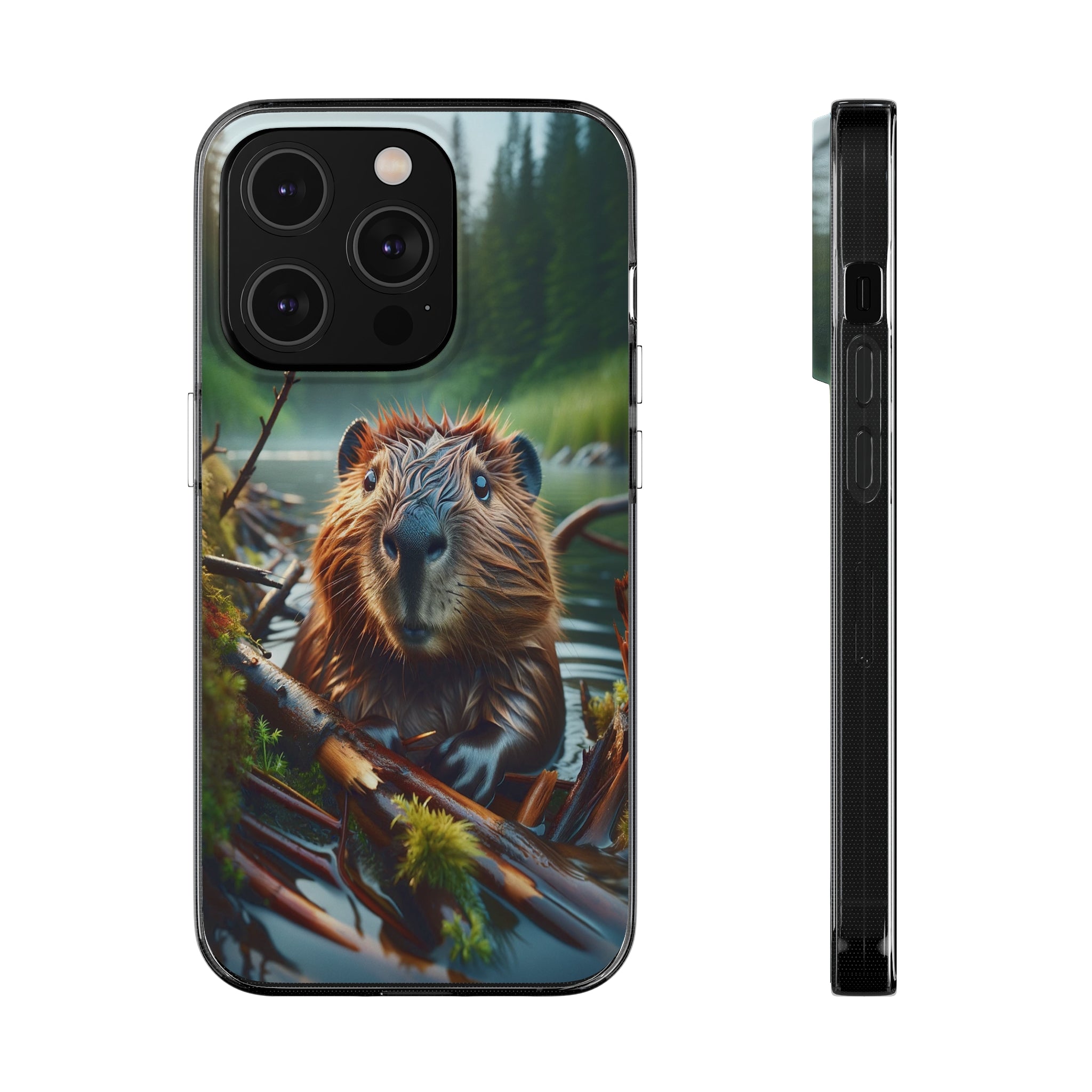 Curious Beaver - Soft Phone Case