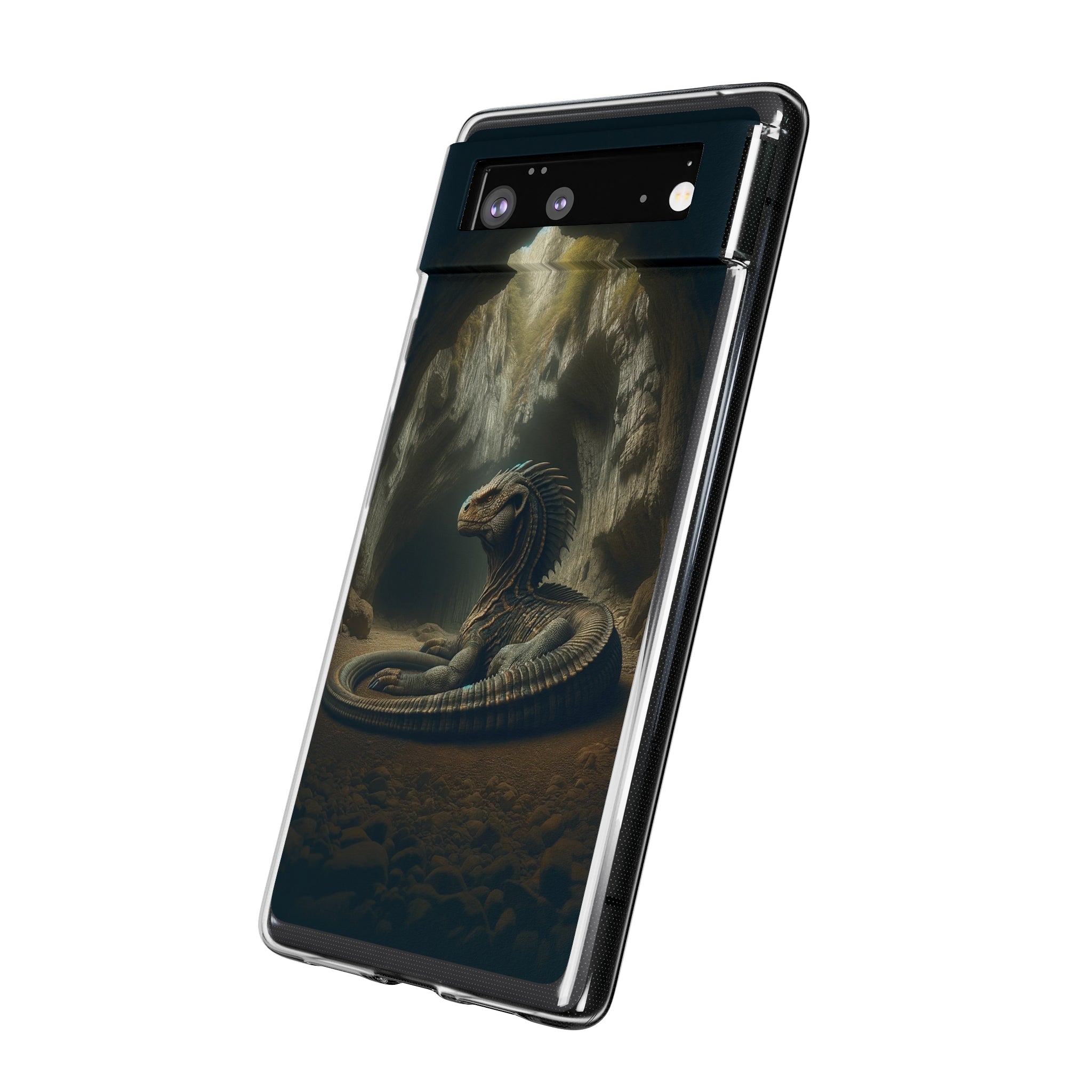 Basilisk in a cave - Soft Phone Case