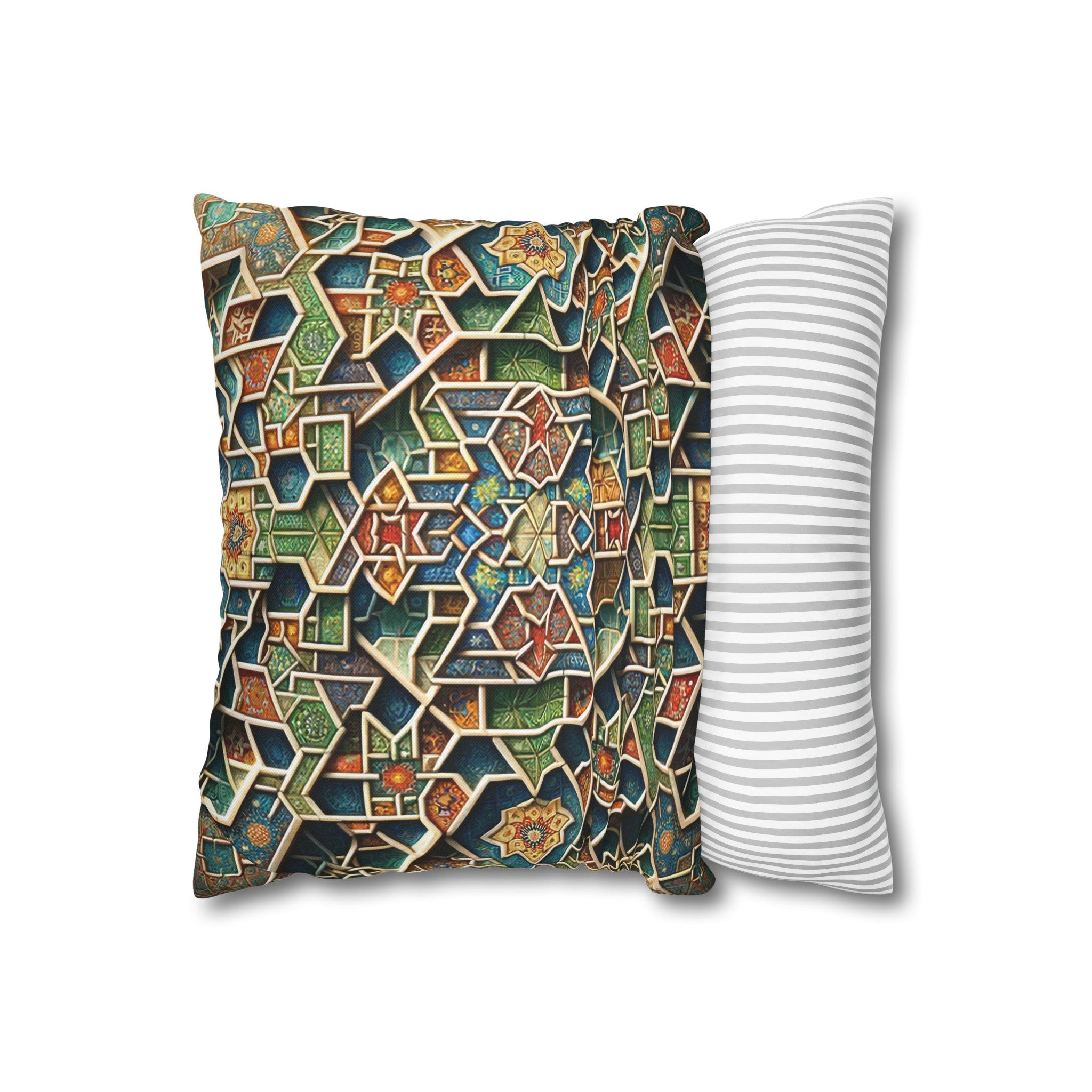 Persian Art 2 - Polyester Square Pillowcase