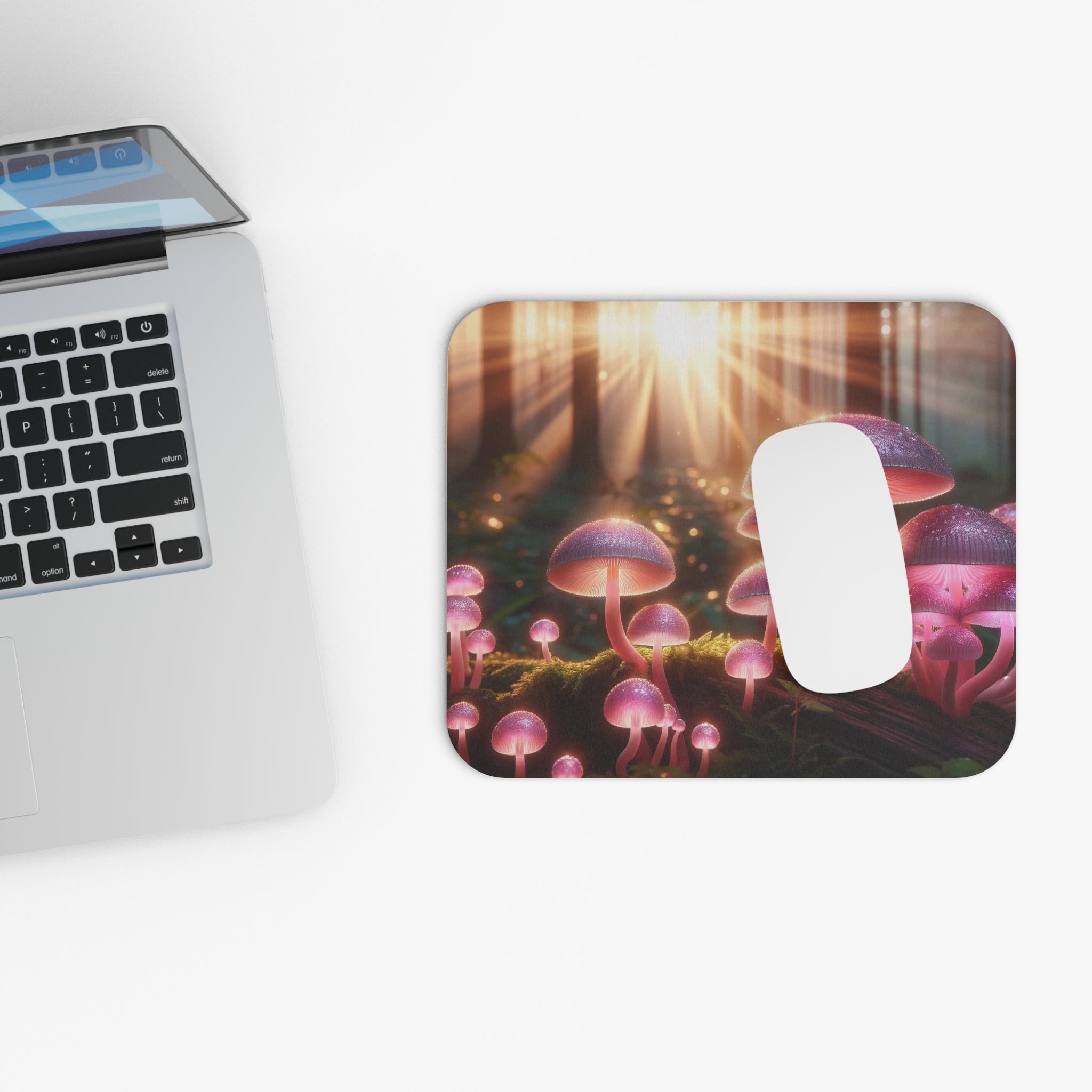 Pink mushrooms - Mouse Pad (Rectangle)