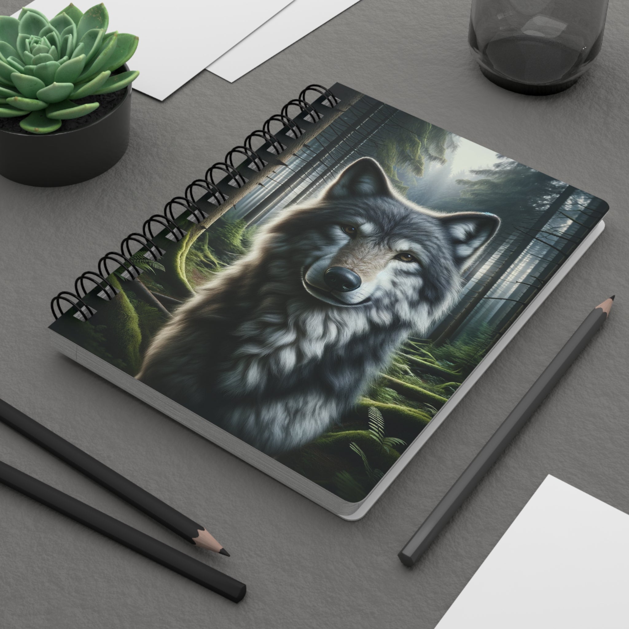 A wolf - Spiral Notebook