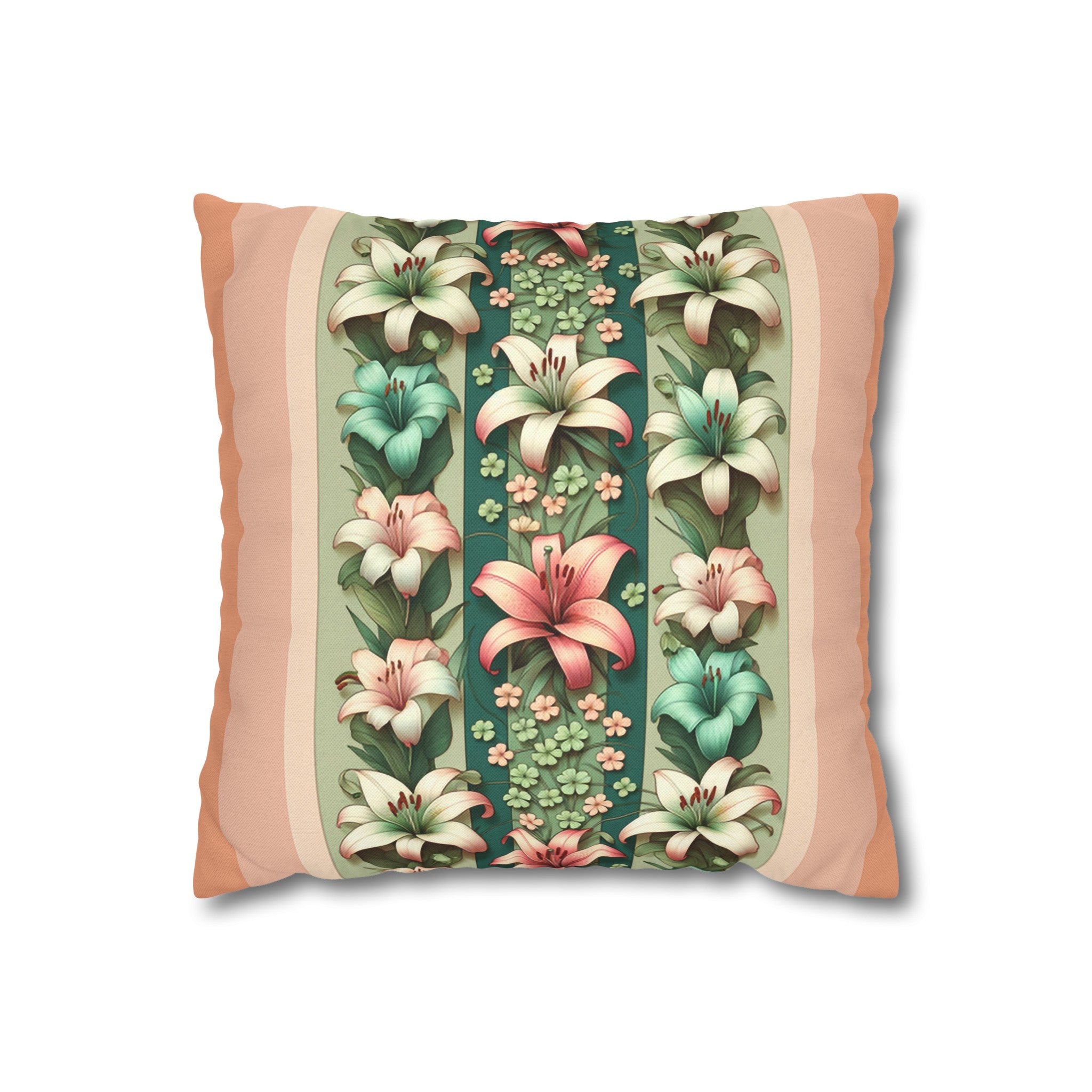 Lilies 3 - Polyester Square Pillowcase