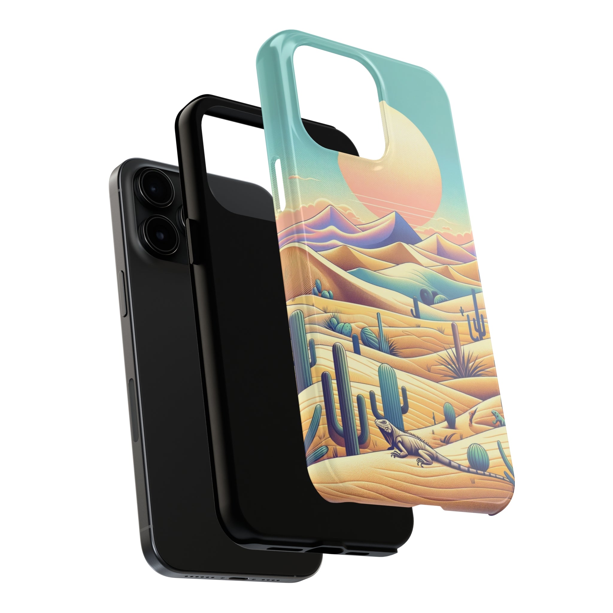 Iguana in the desert 2 - Tough Phone Case