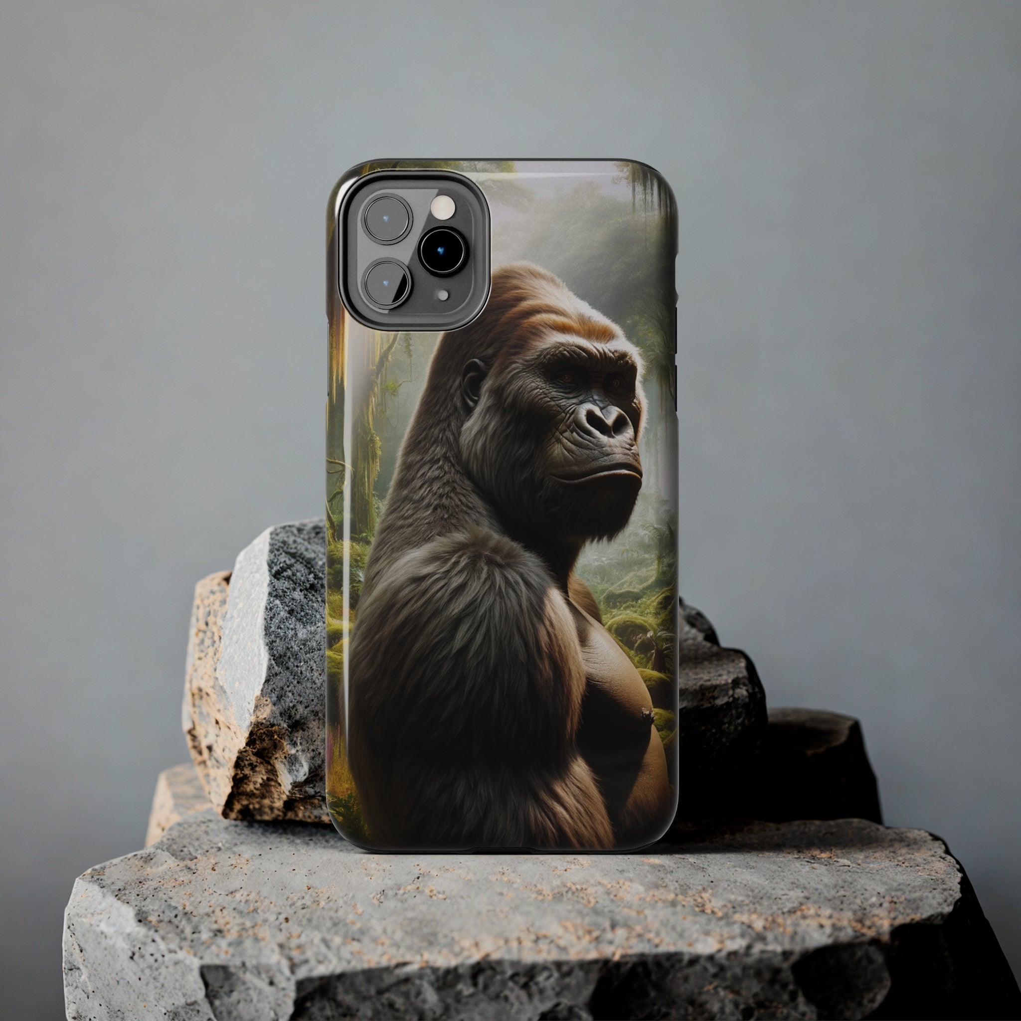 Curious gorilla - Tough Phone Case