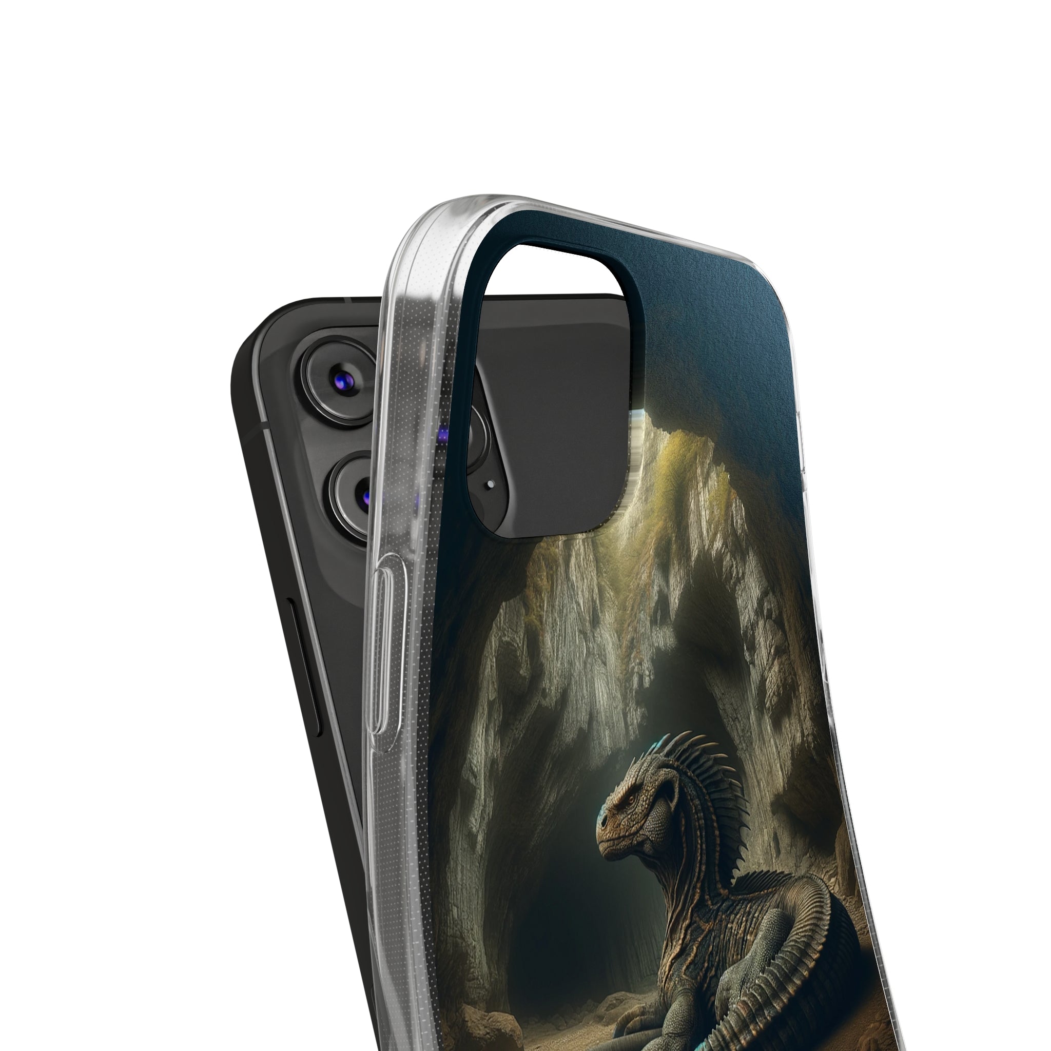 Basilisk in a cave - Soft Phone Case