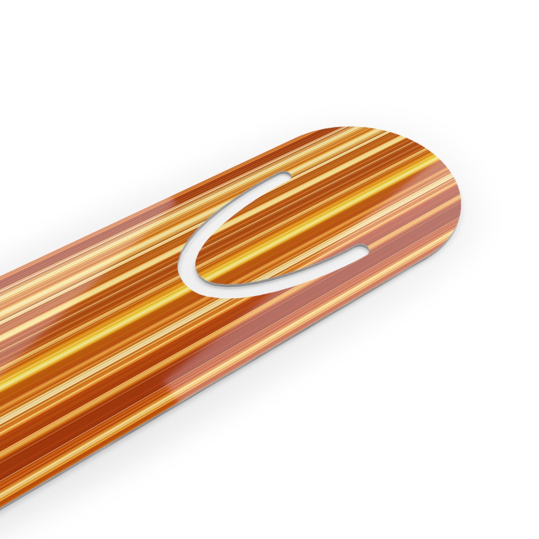 Orange-yellow, vertical lines - Bookmark