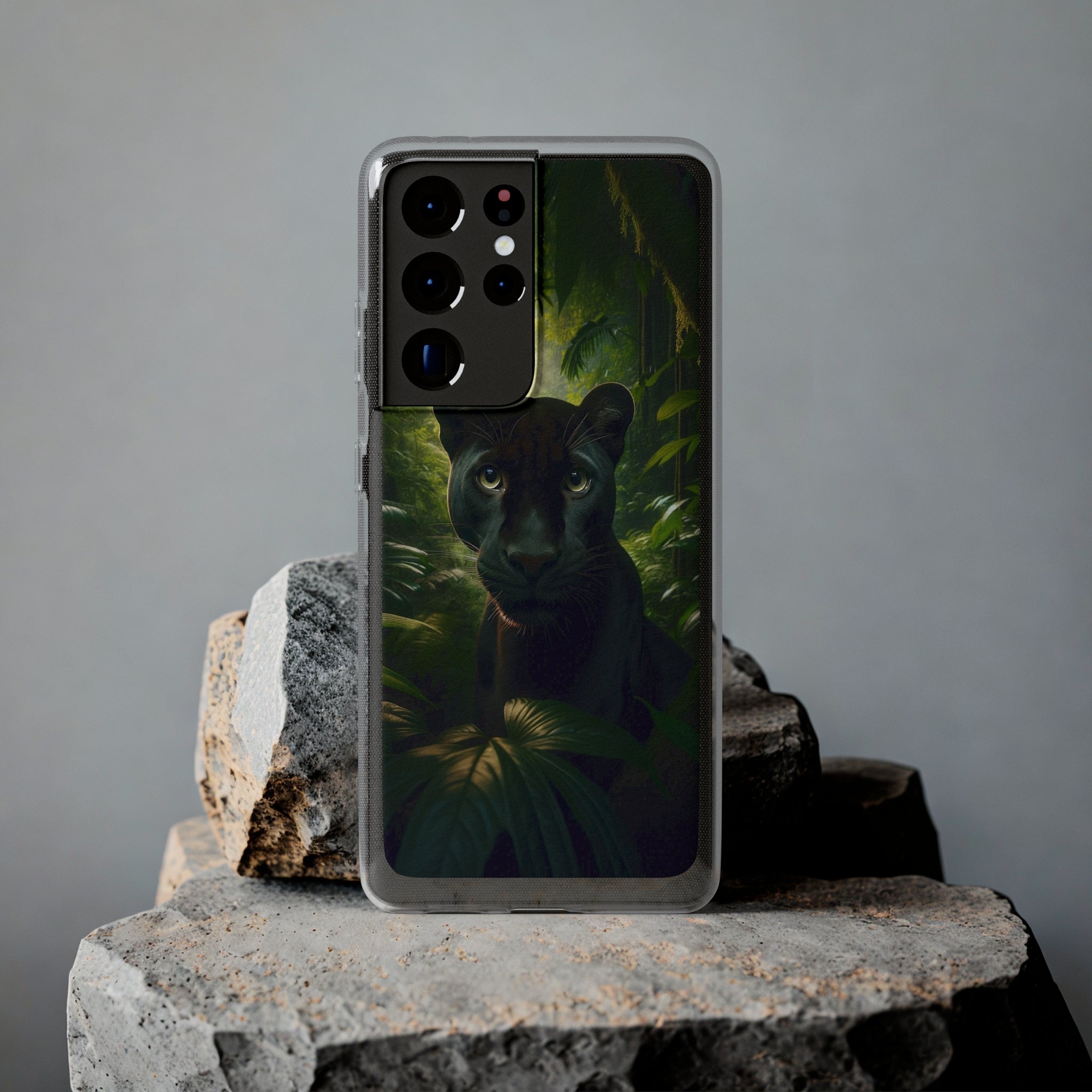 Curious Panther - Soft Phone Case