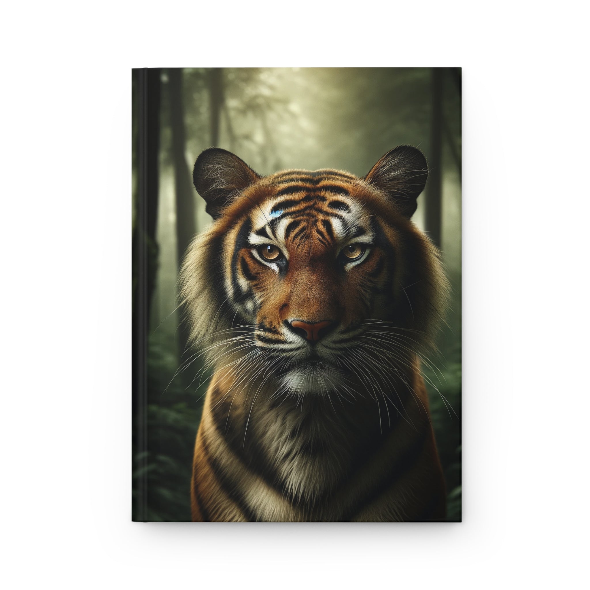 A curious tiger - Hardcover Notebook