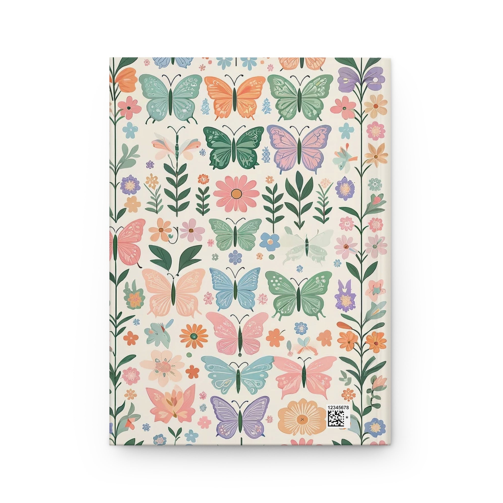 Butterflies and flowers - Hardcover Notebook