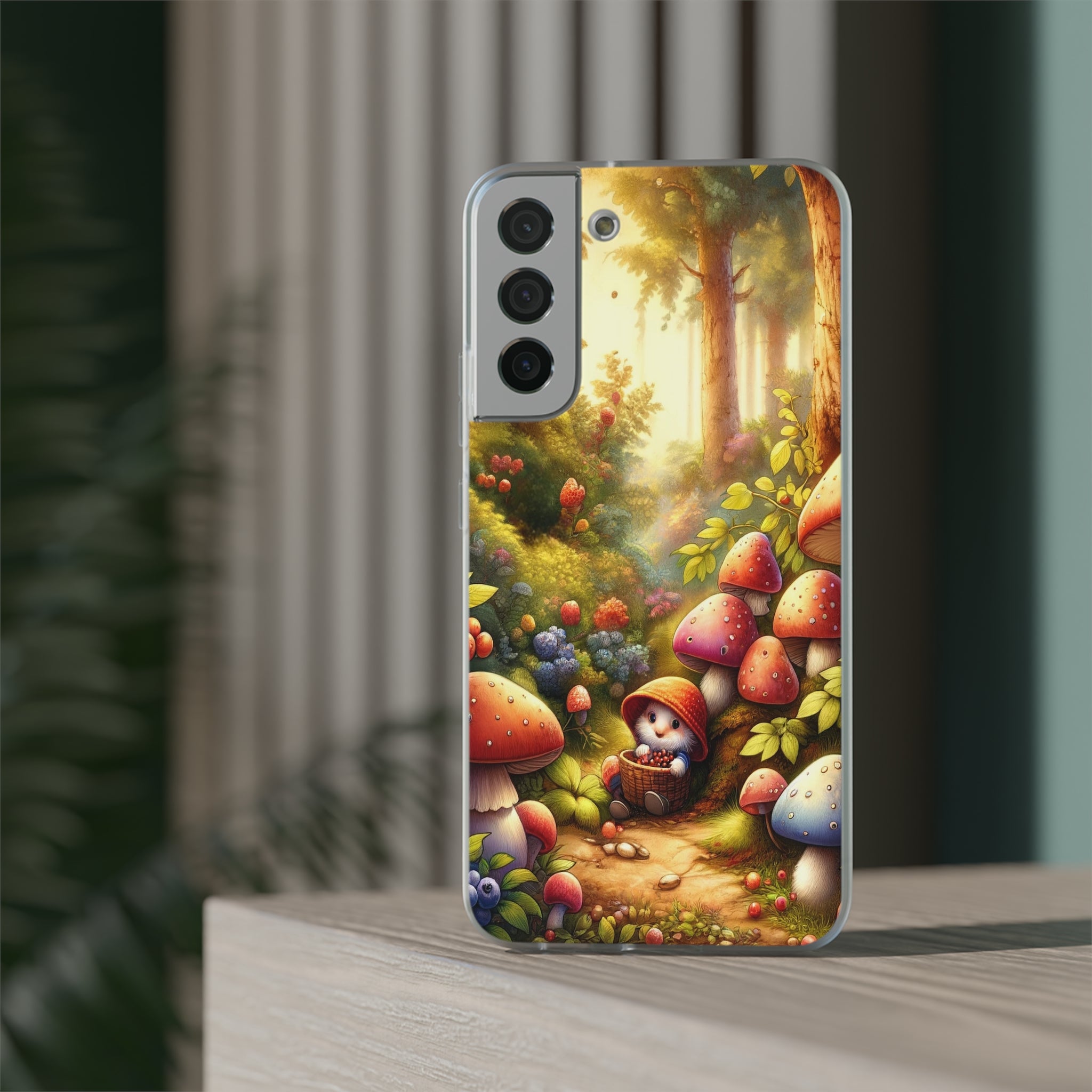 Gnome and mushrooms - Flexi Case (Samsung only)