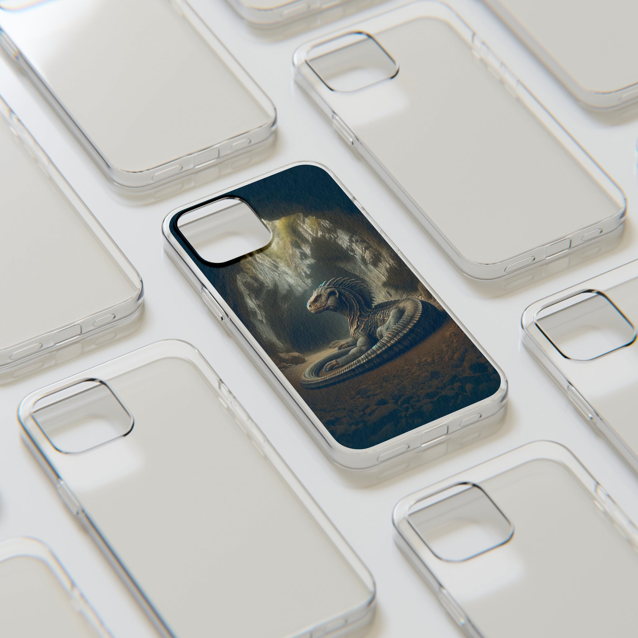 Basilisk in a cave - Soft Phone Case