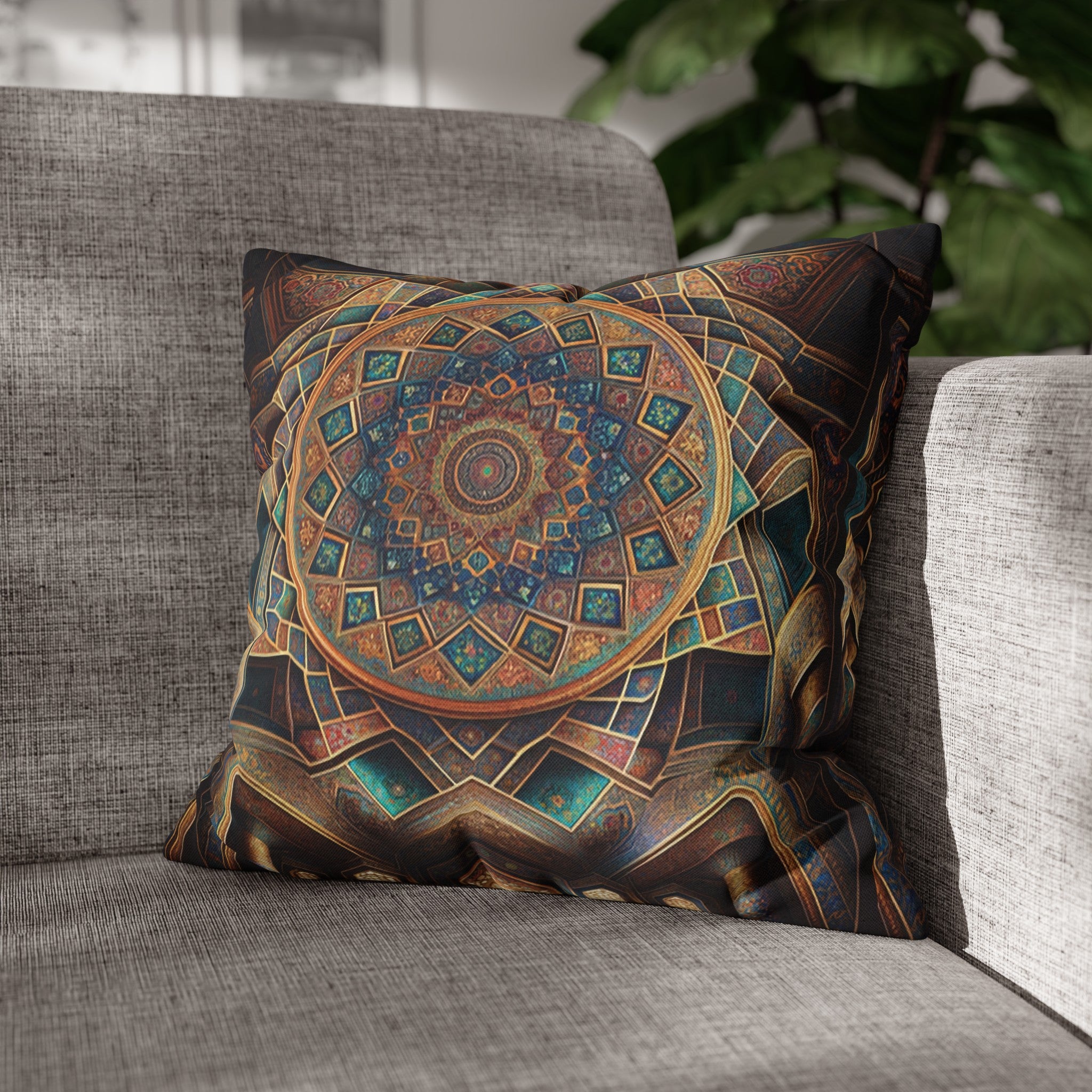 Persian Art 5 - Polyester Square Pillowcase