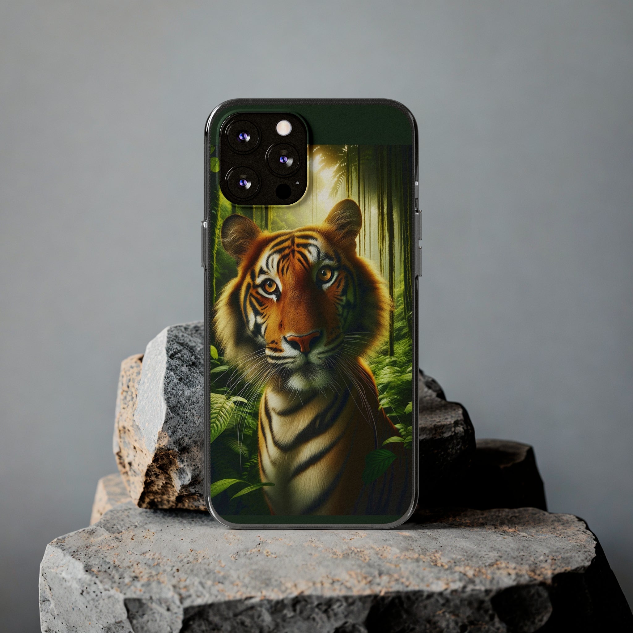 Curious Tiger - Soft Phone Cases