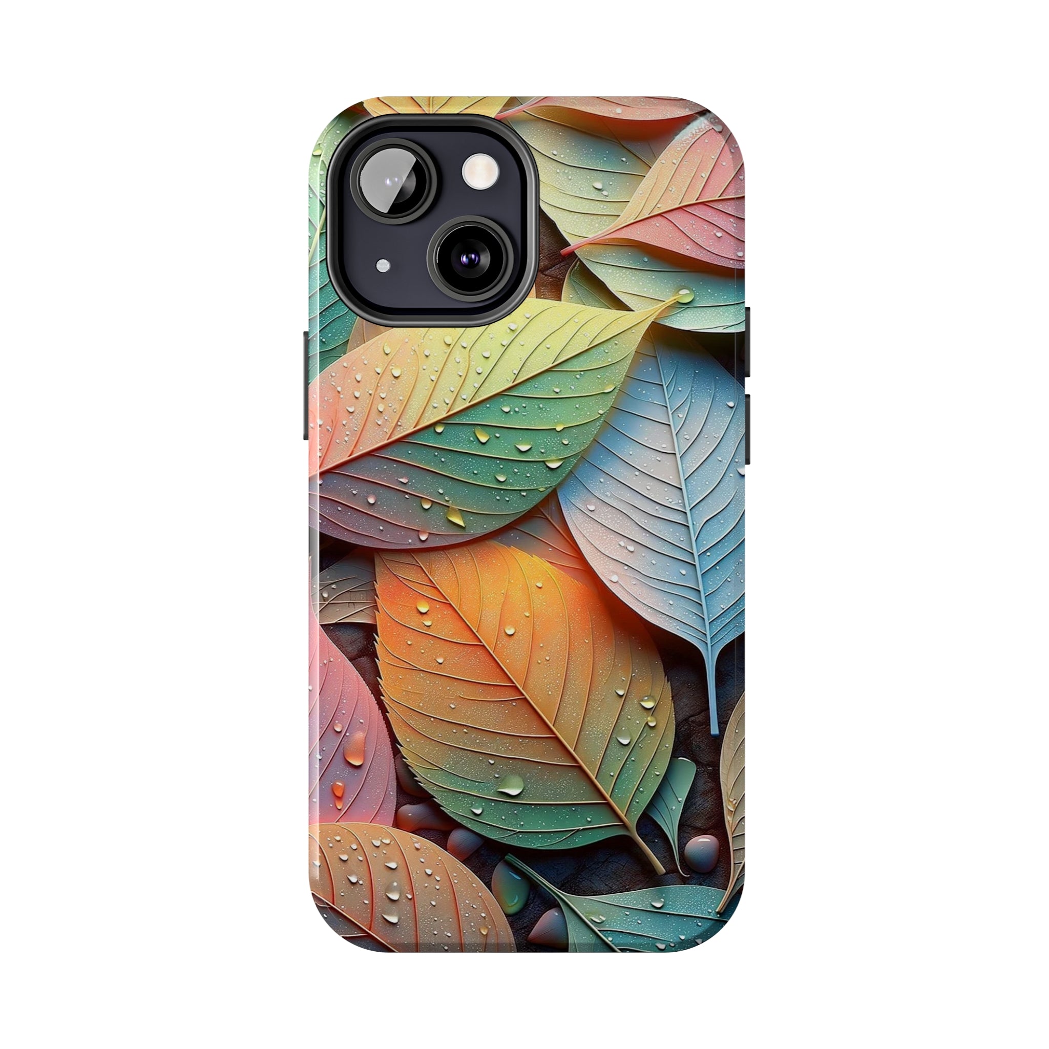 Pastel coloured leaves - Tough Phone Case