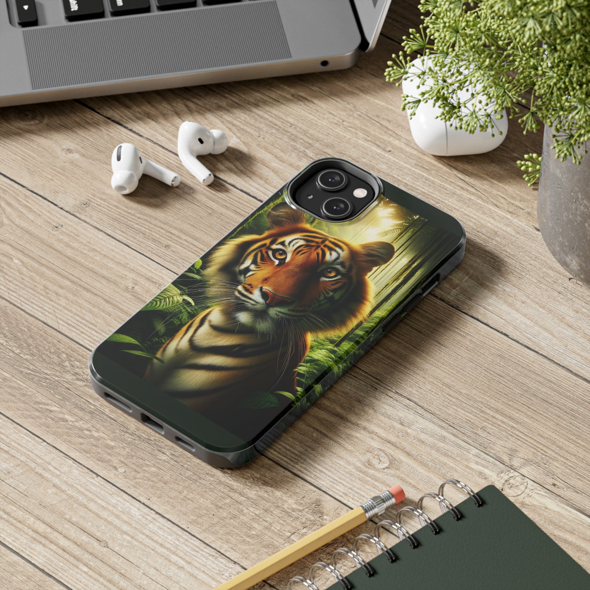 Curious Tiger - Tough Phone Case