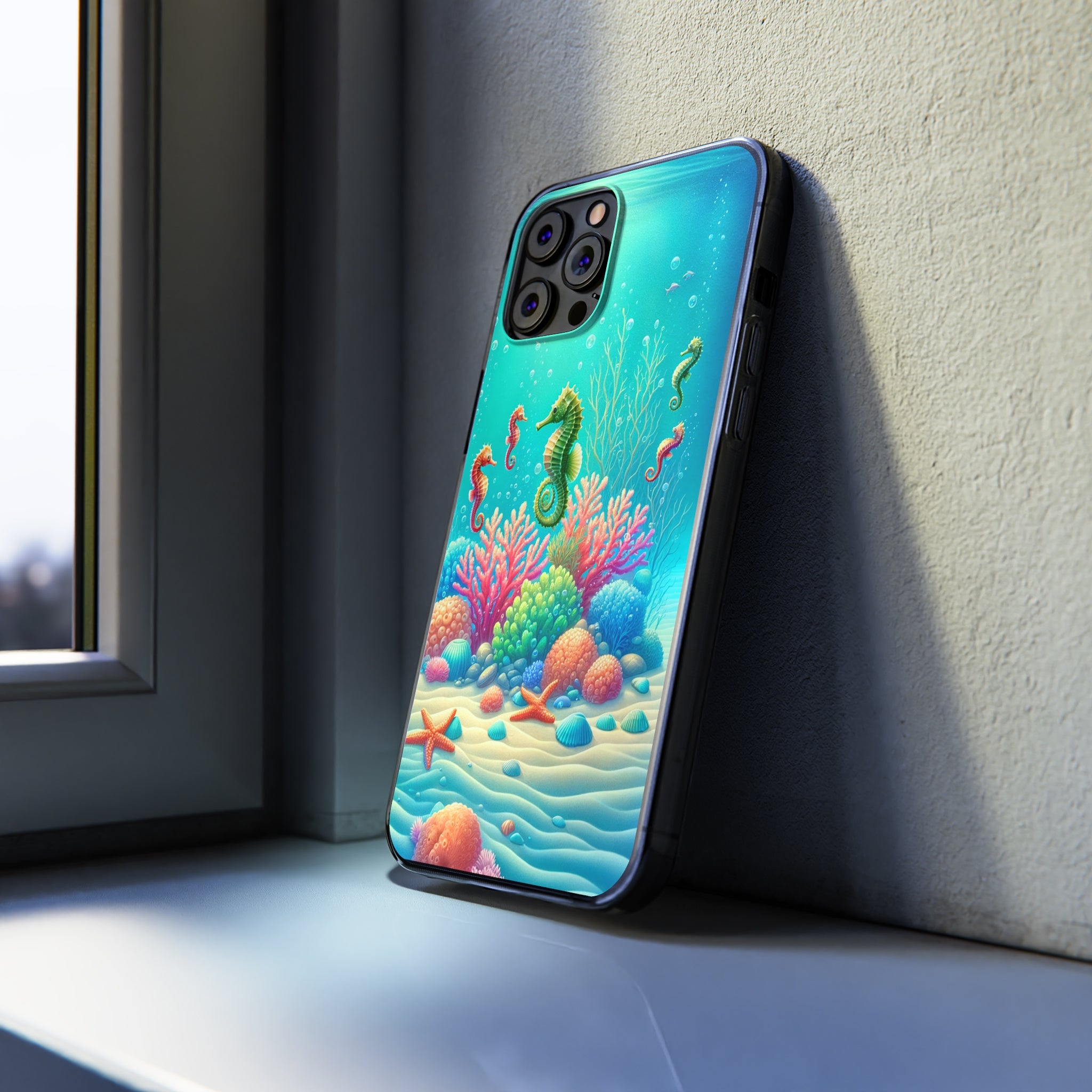 Seahorses - Soft Phone Case