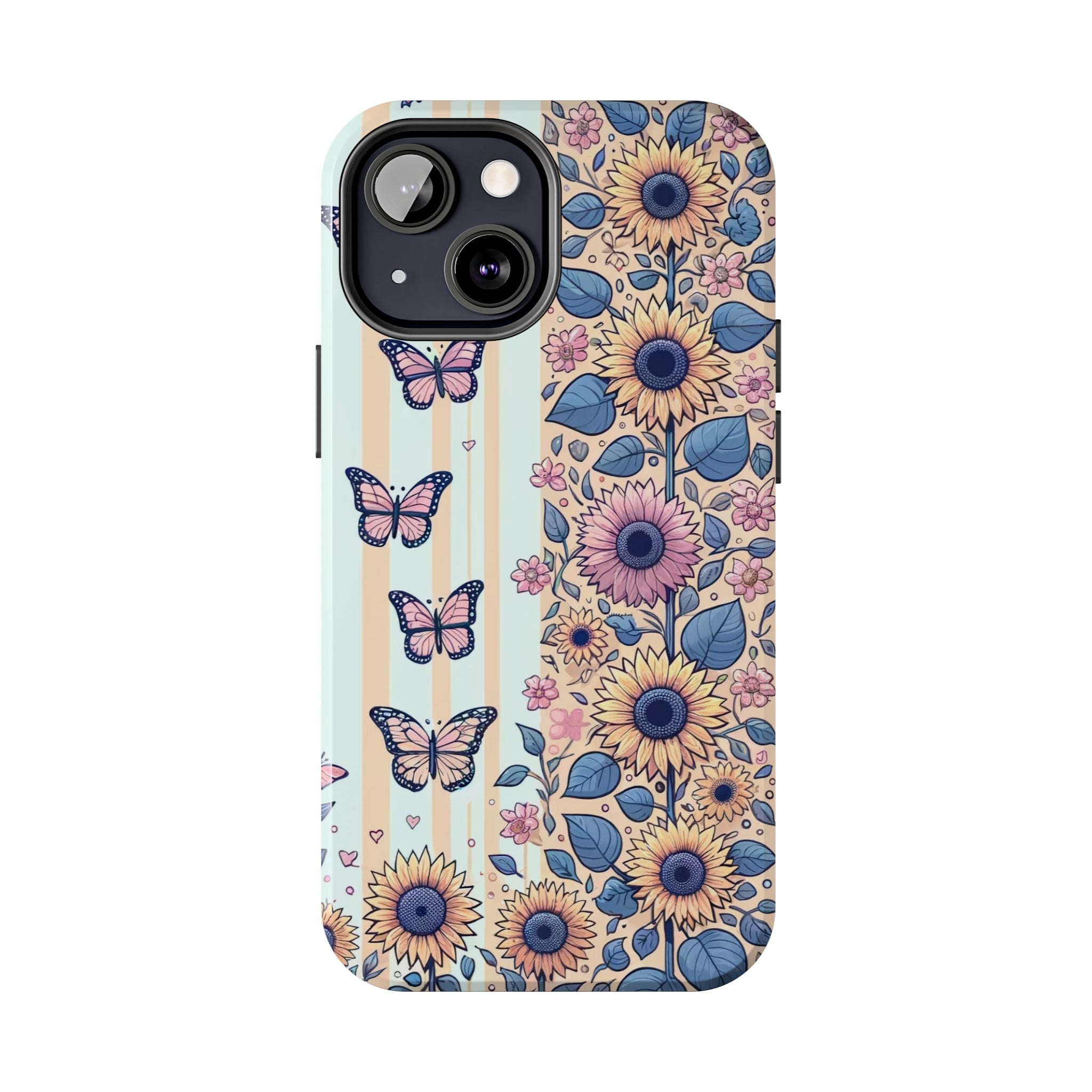 Butterflies and Sunflowers - Tough Phone Case